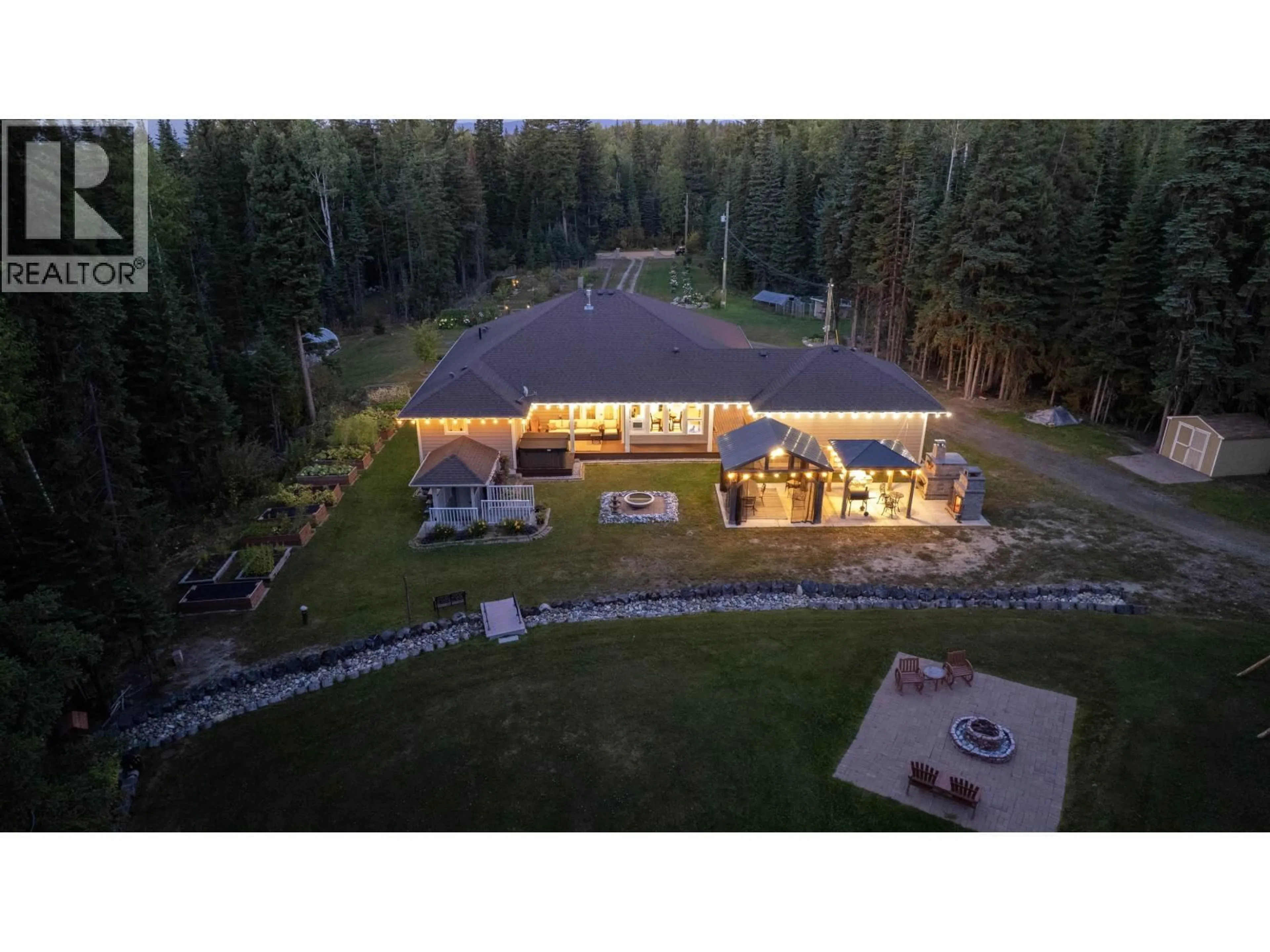 A pic from outside/outdoor area/front of a property/back of a property/a pic from drone, mountain view for 9845 HALDI ROAD, Prince George British Columbia V2N6J5