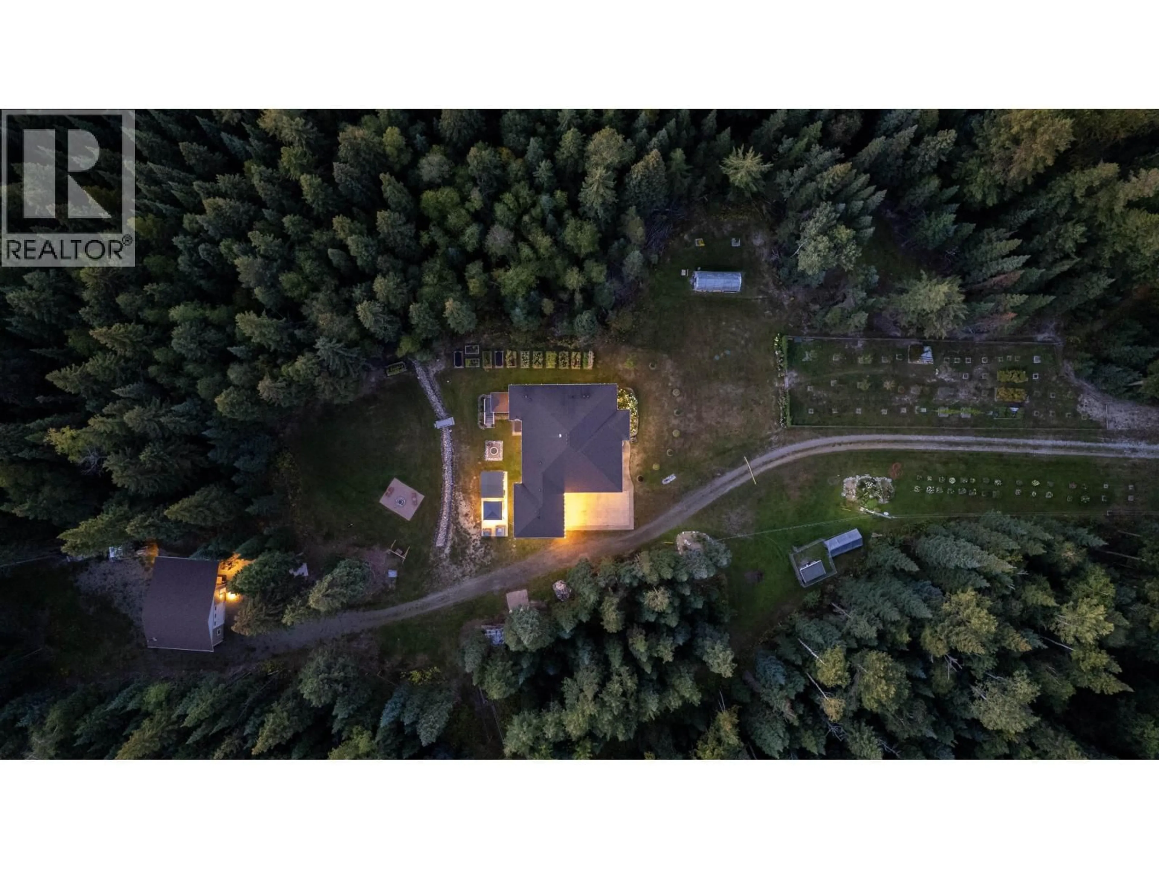 A pic from outside/outdoor area/front of a property/back of a property/a pic from drone, forest/trees view for 9845 HALDI ROAD, Prince George British Columbia V2N6J5