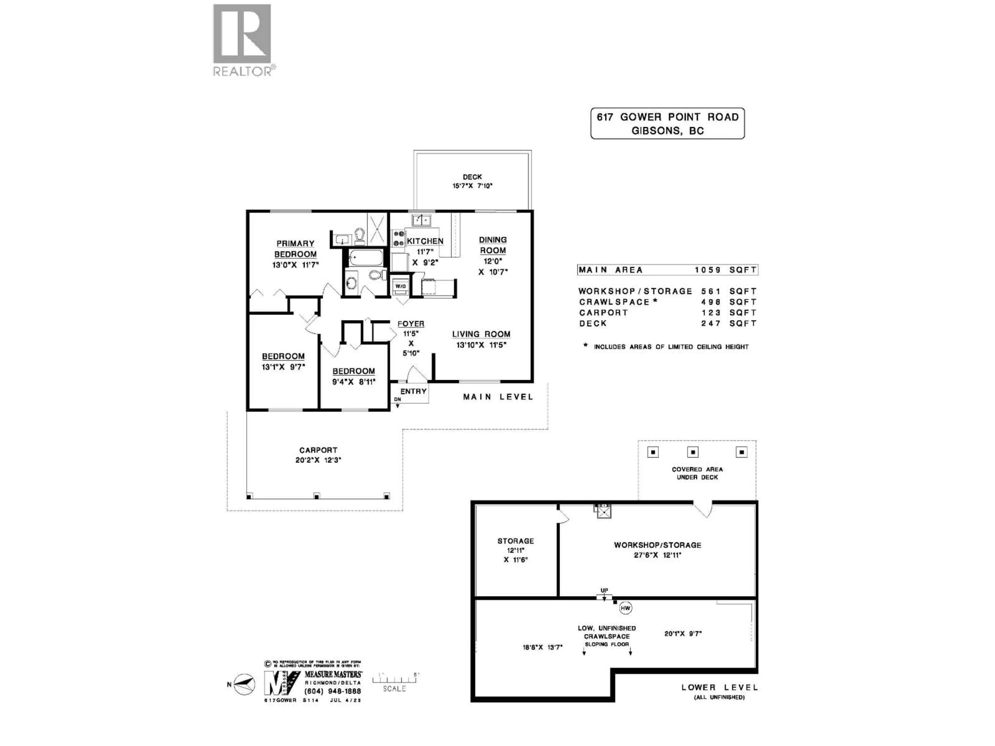 Floor plan for 617 GOWER POINT ROAD, Gibsons British Columbia V0N1V8
