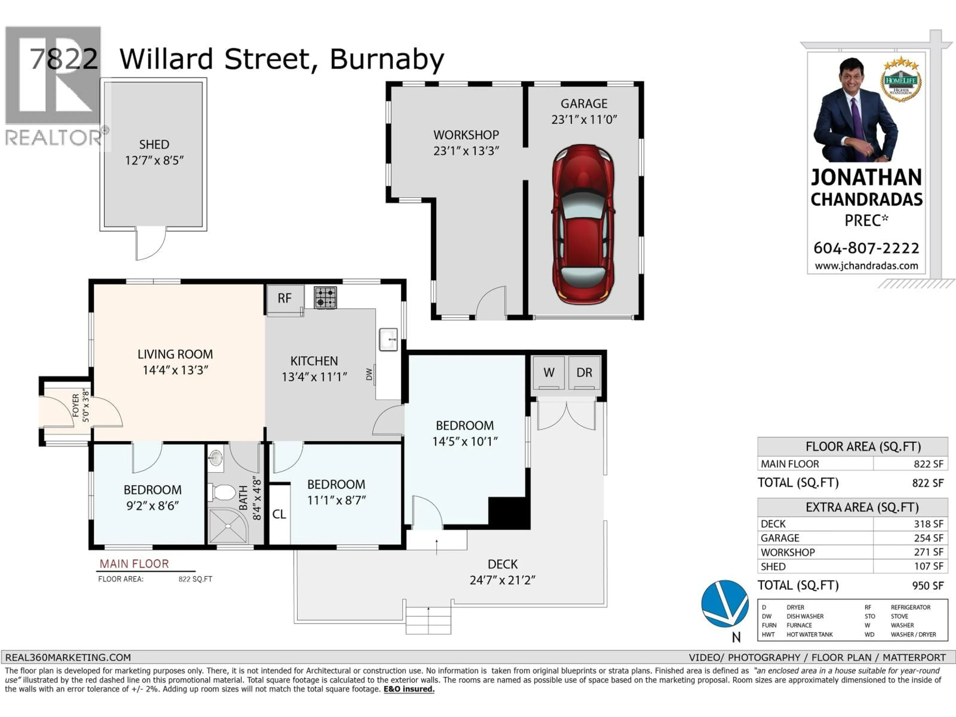 Floor plan for 7822 WILLARD STREET, Burnaby British Columbia V3N2W5