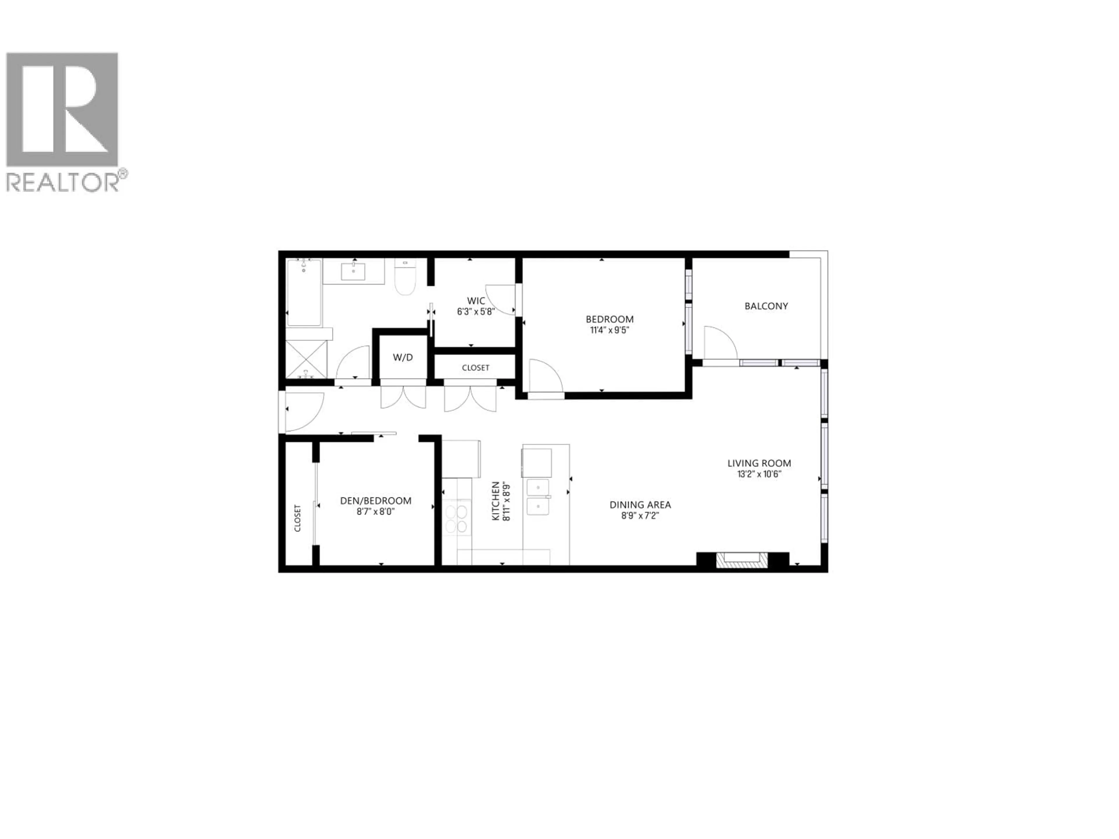 Floor plan for 406 - 3606 ALDERCREST DRIVE, North Vancouver British Columbia V7G0A3
