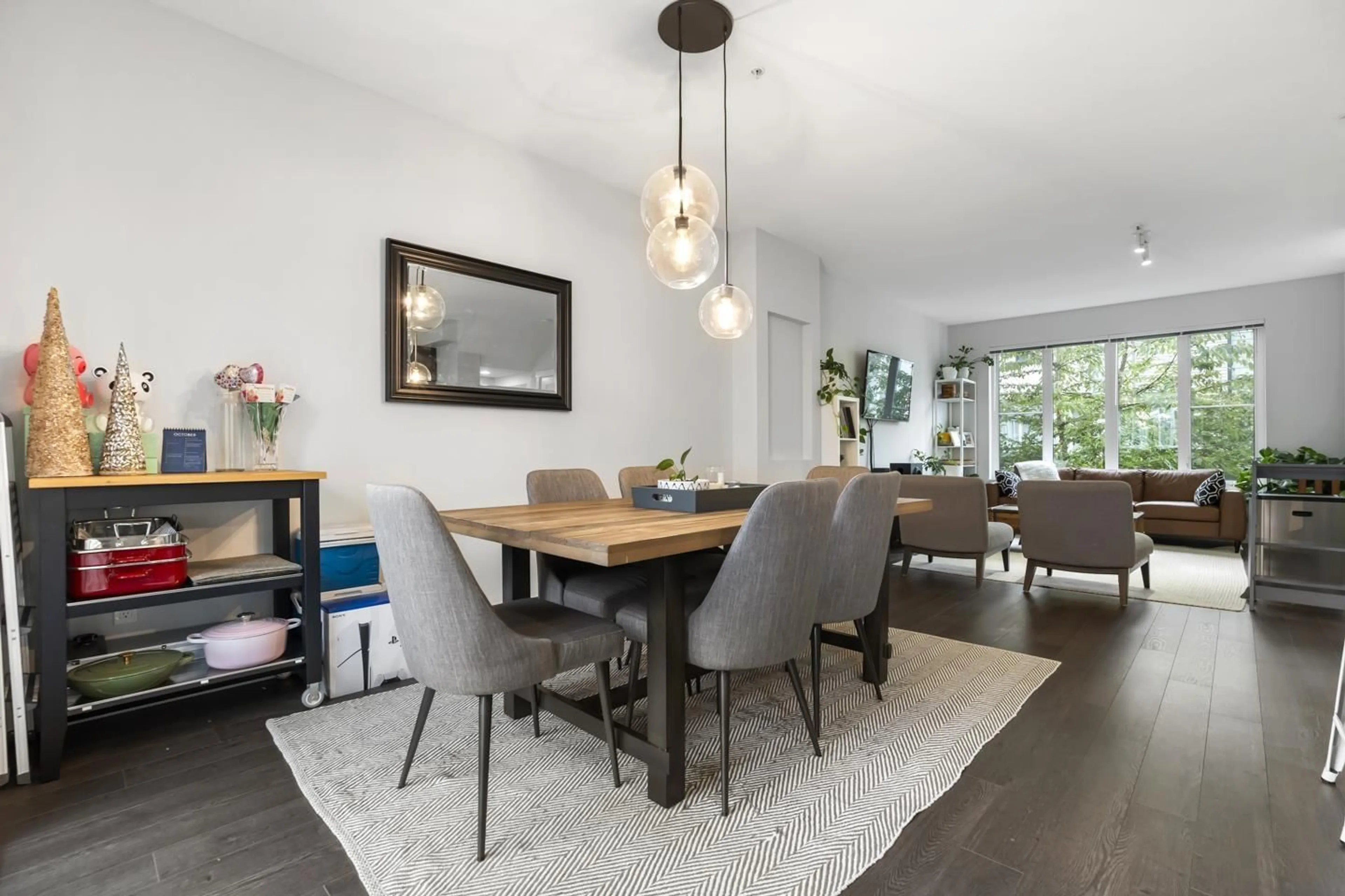 Dining room, wood/laminate floor for 71 - 8050 204, Langley British Columbia V2Y0X1