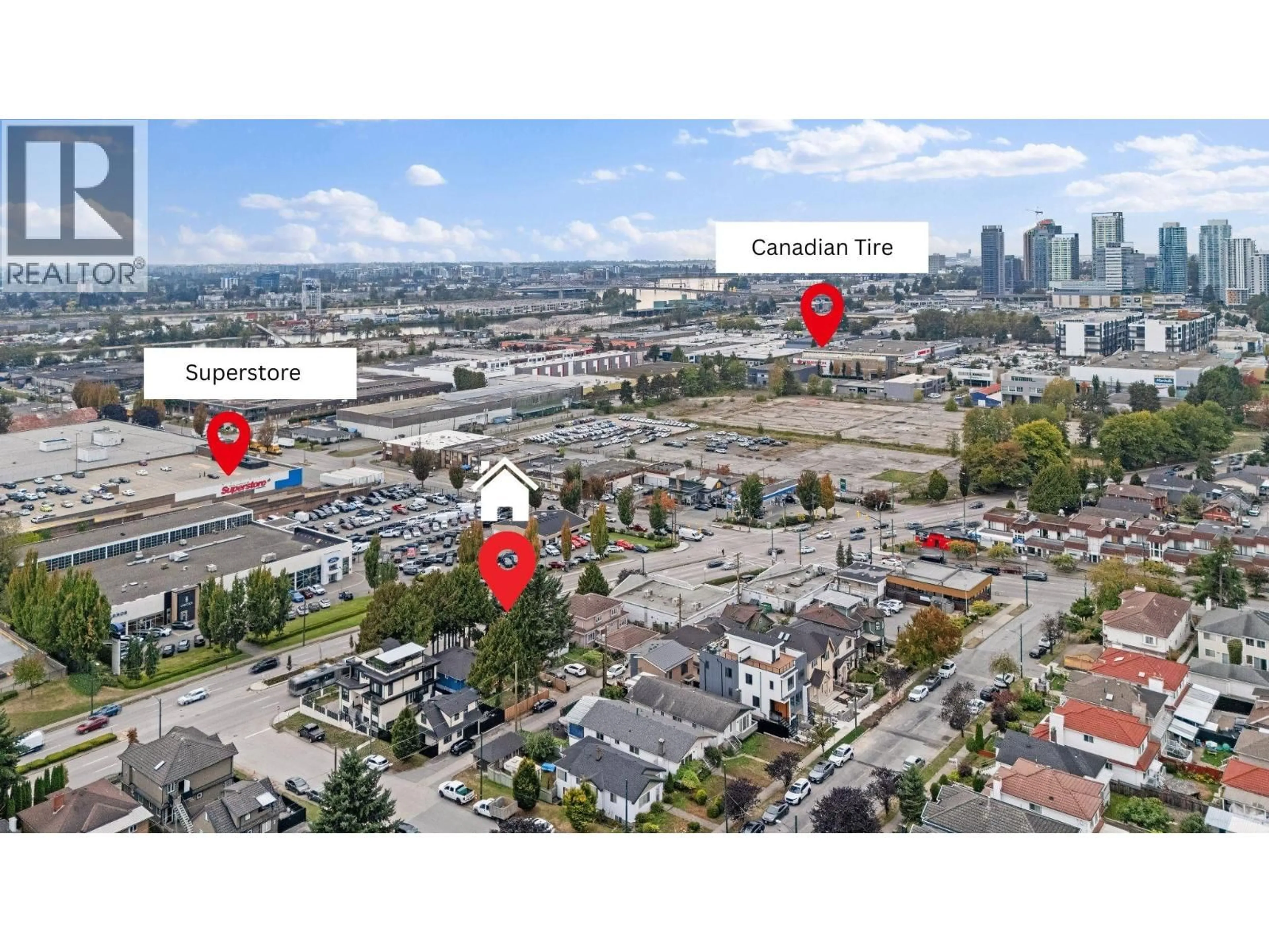 A pic from outside/outdoor area/front of a property/back of a property/a pic from drone, city buildings view from balcony for 249 MARINE DRIVE, Vancouver British Columbia V5X2S4