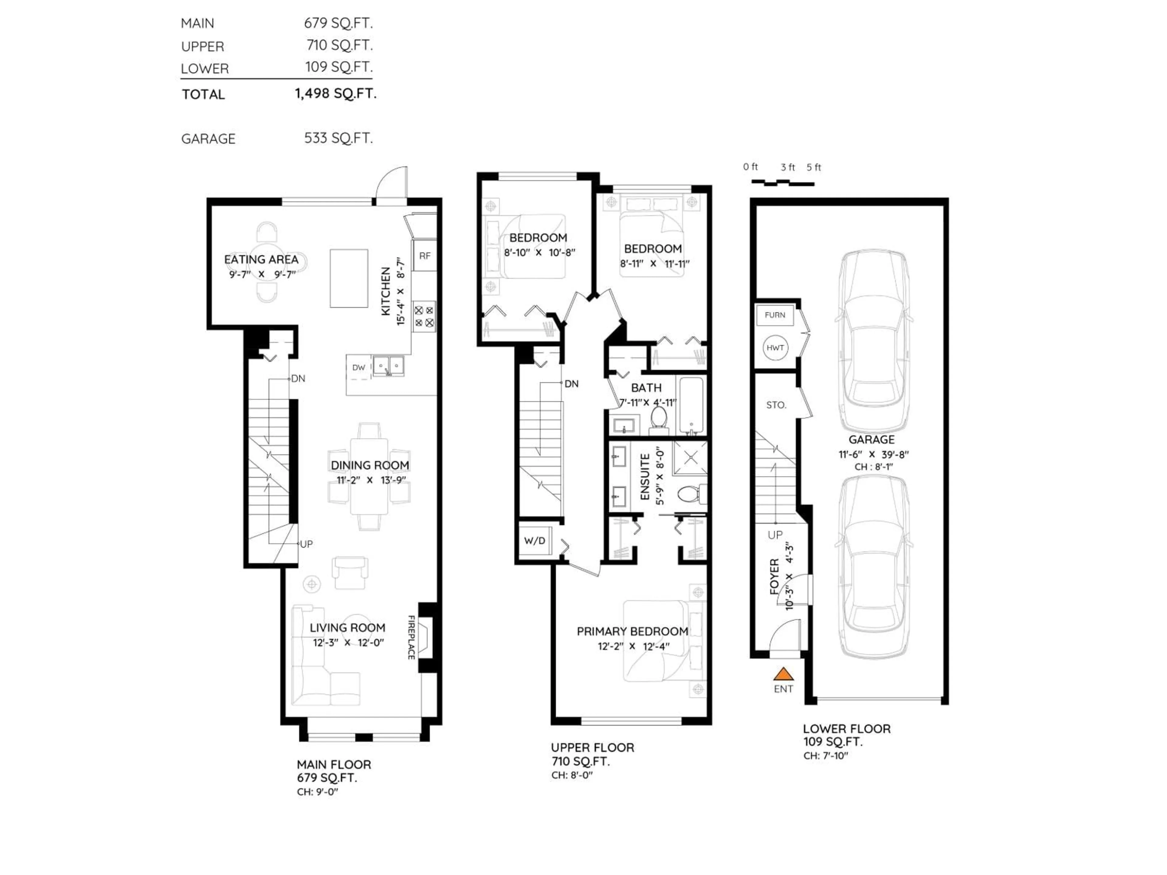 Floor plan for 48 - 18828 69, Surrey British Columbia V4N5L3
