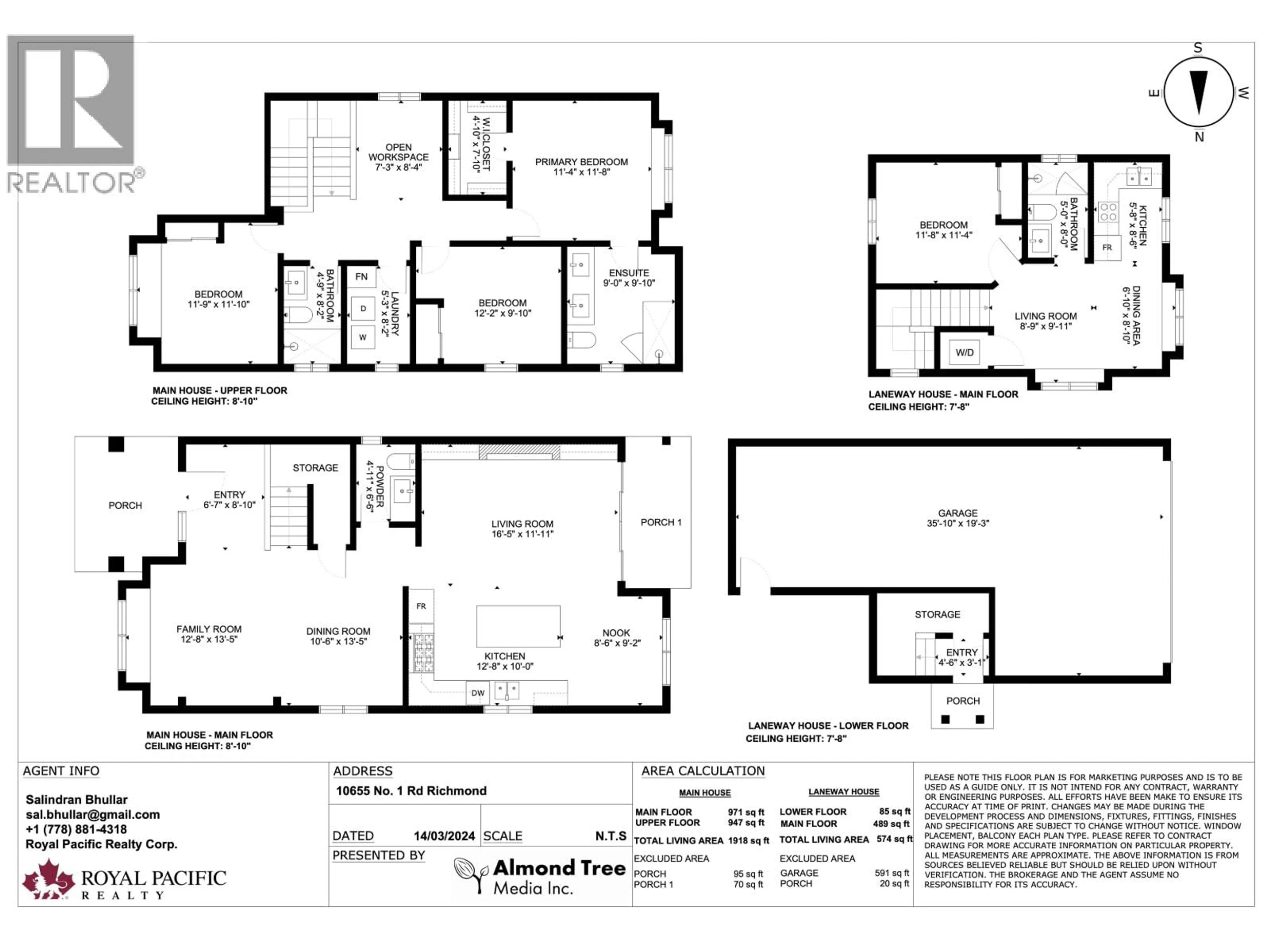 Floor plan for 10655 NO. 1 ROAD, Richmond British Columbia V7E2E8
