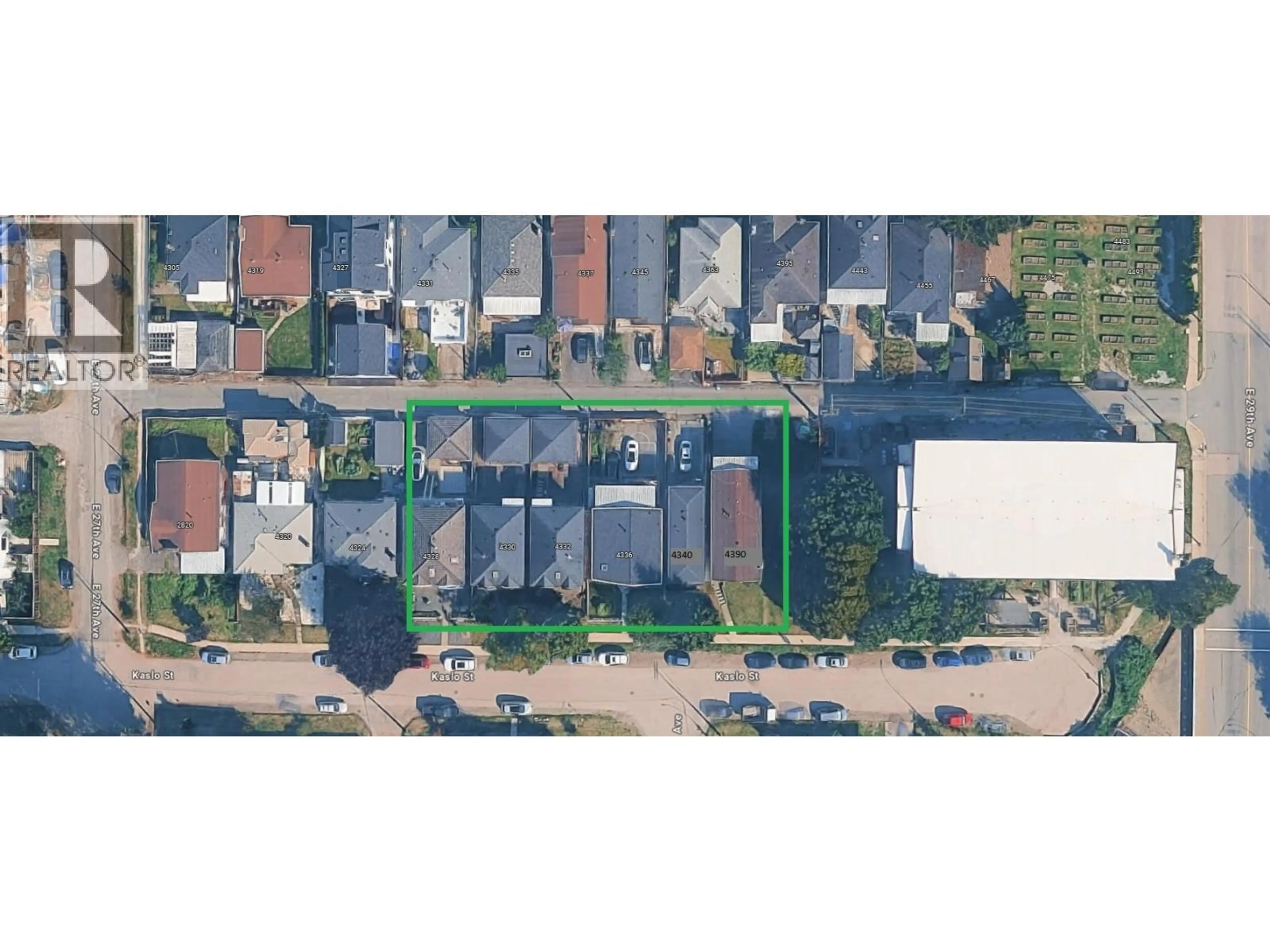 A pic from outside/outdoor area/front of a property/back of a property/a pic from drone, street for 4330 KASLO STREET, Vancouver British Columbia V5R2B7