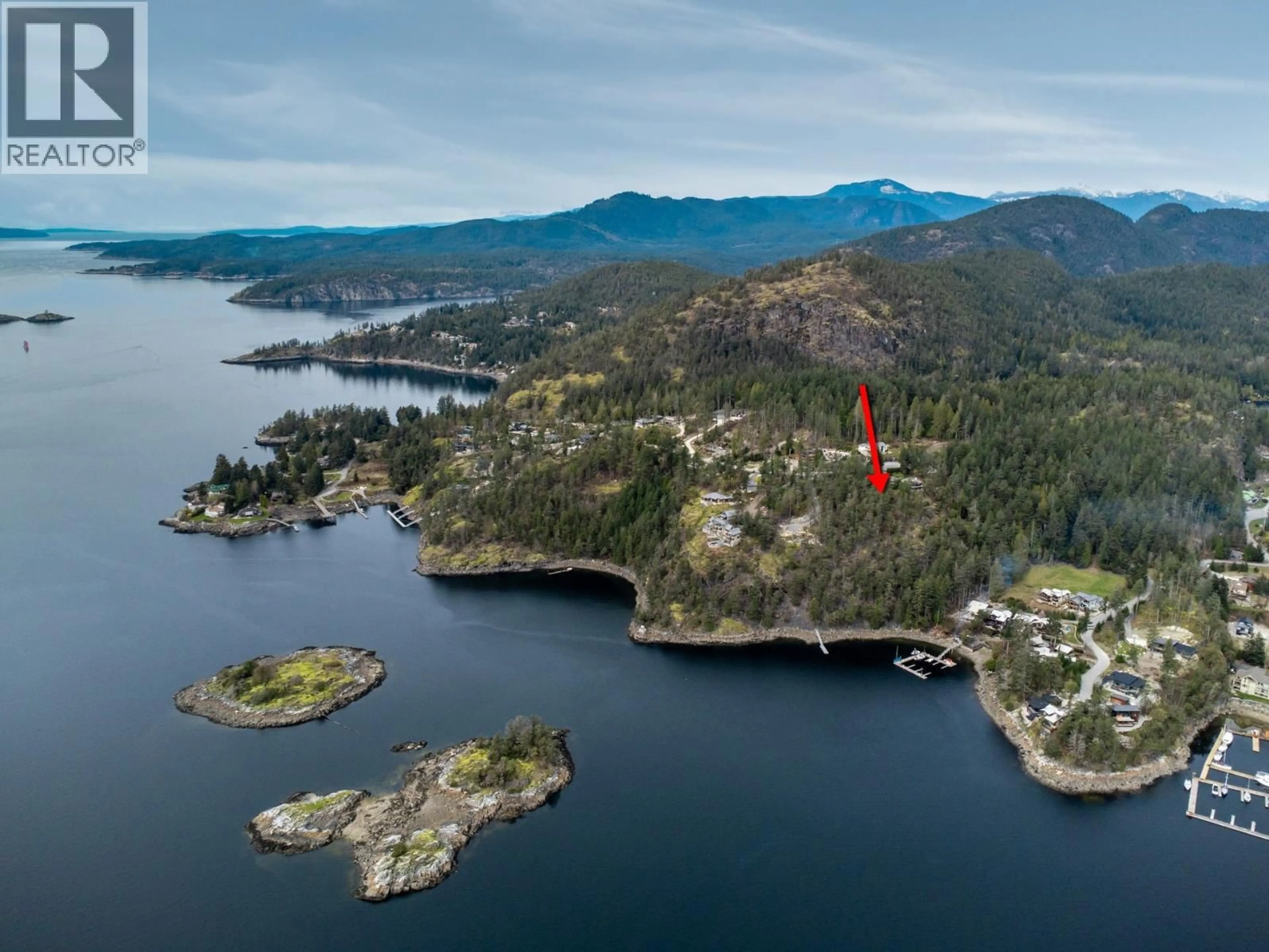 A pic from outside/outdoor area/front of a property/back of a property/a pic from drone, water/lake/river/ocean view for LOT 13 FLAGSHIP ROAD, Pender Harbour British Columbia V0N1S1