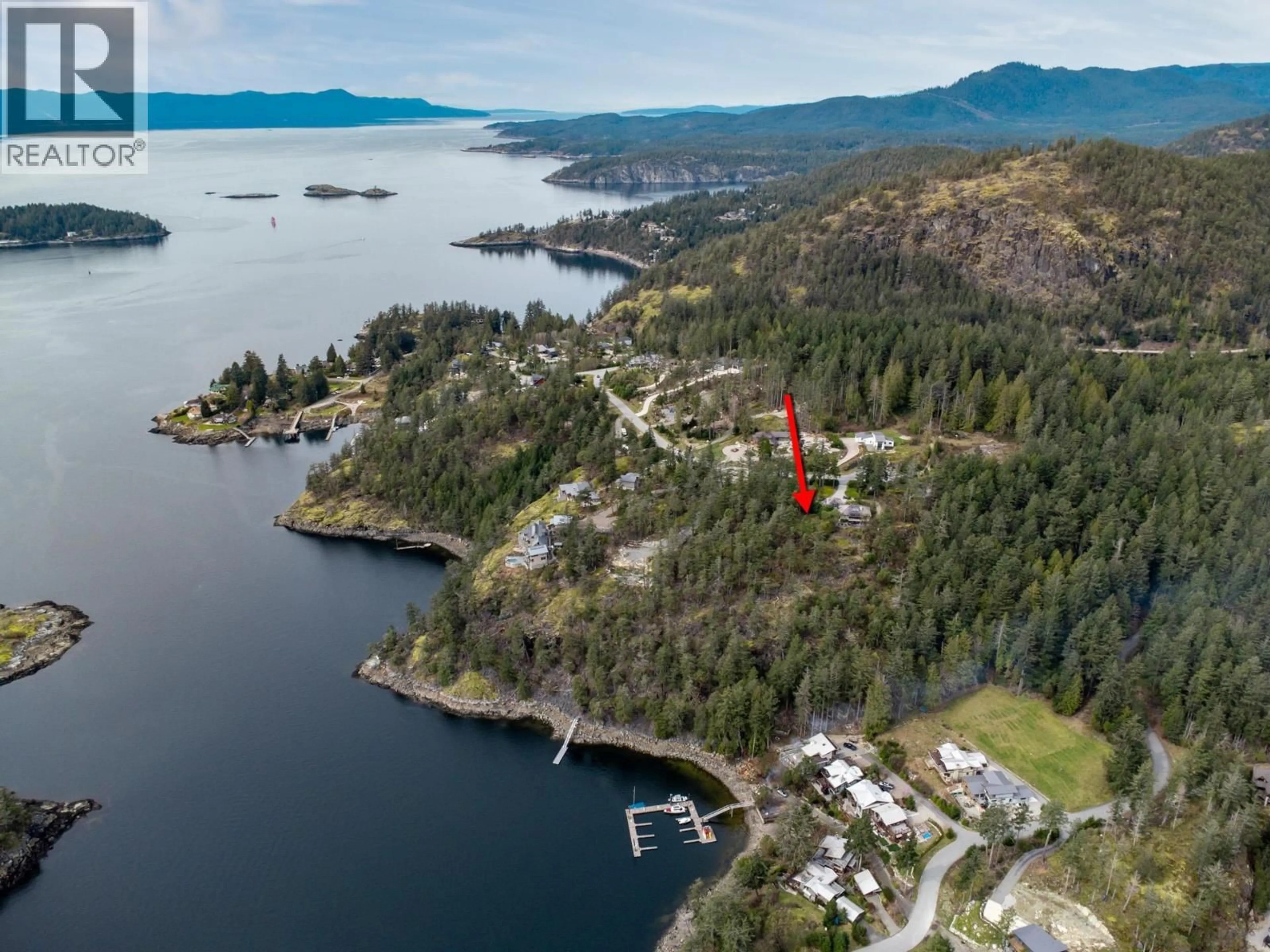 A pic from outside/outdoor area/front of a property/back of a property/a pic from drone, water/lake/river/ocean view for LOT 13 FLAGSHIP ROAD, Pender Harbour British Columbia V0N1S1