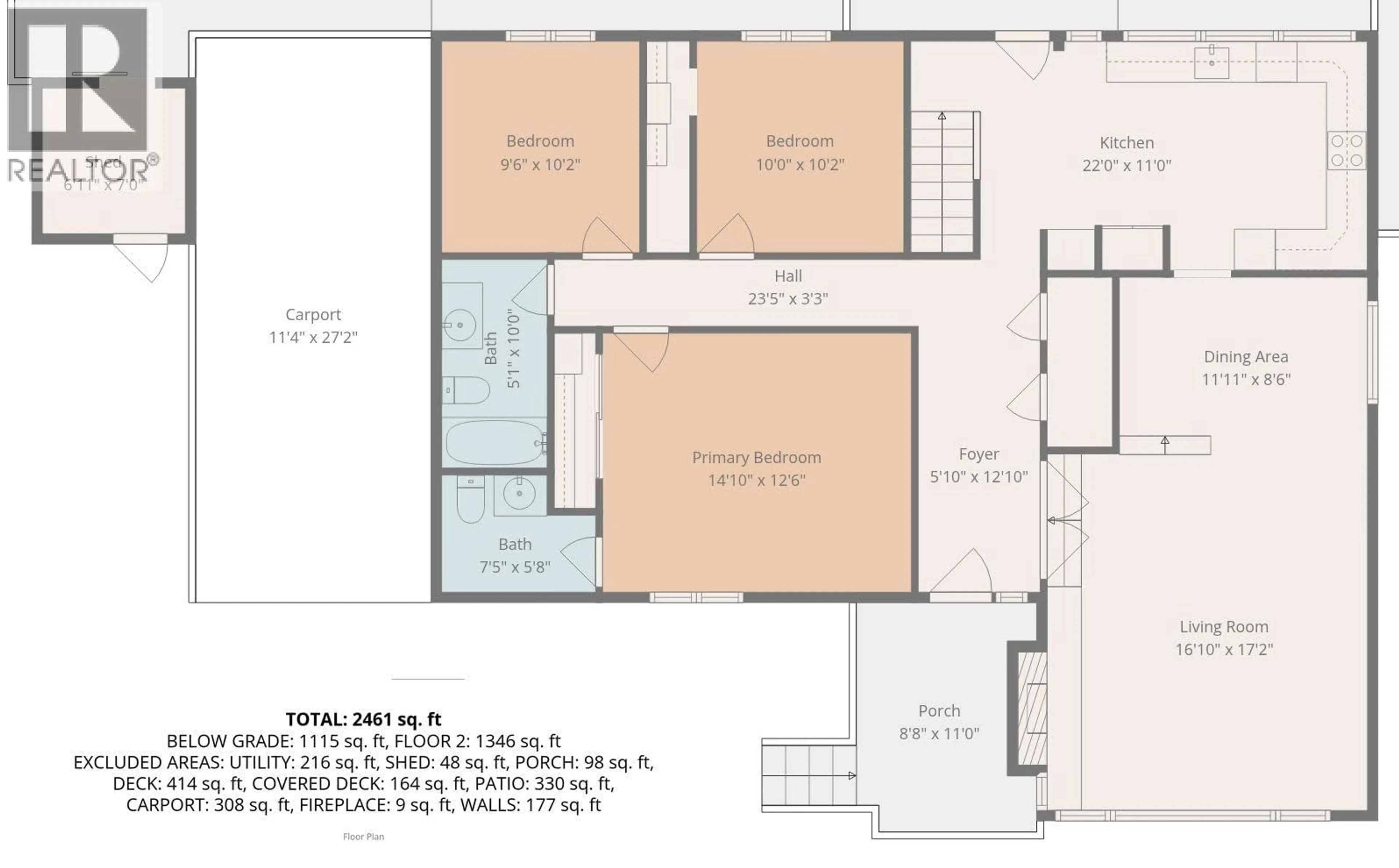 Floor plan for 3019 KILLARNEY DRIVE, Prince George British Columbia V2K2A8