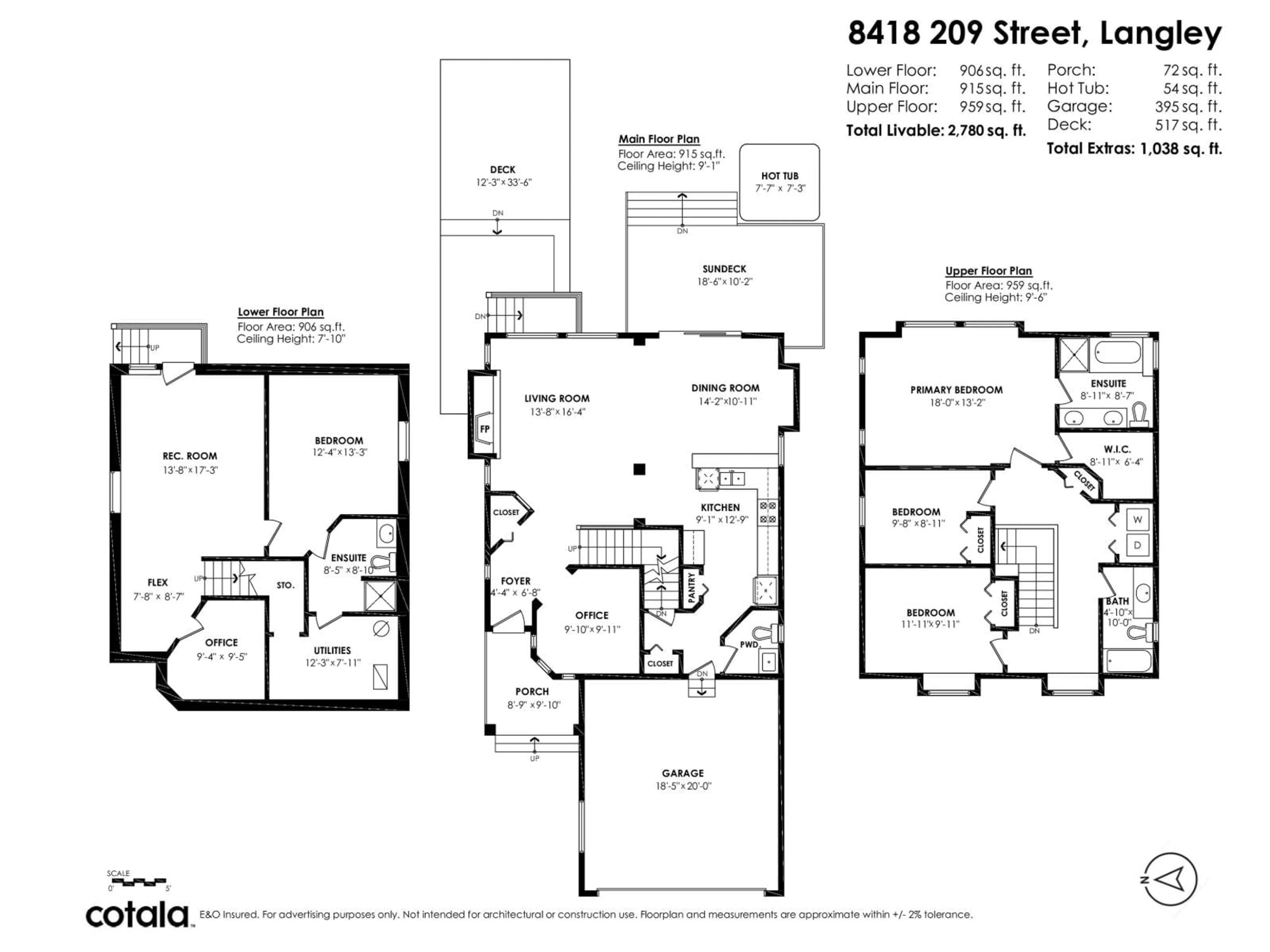 Floor plan for 8418 209, Langley British Columbia V2Y0A3