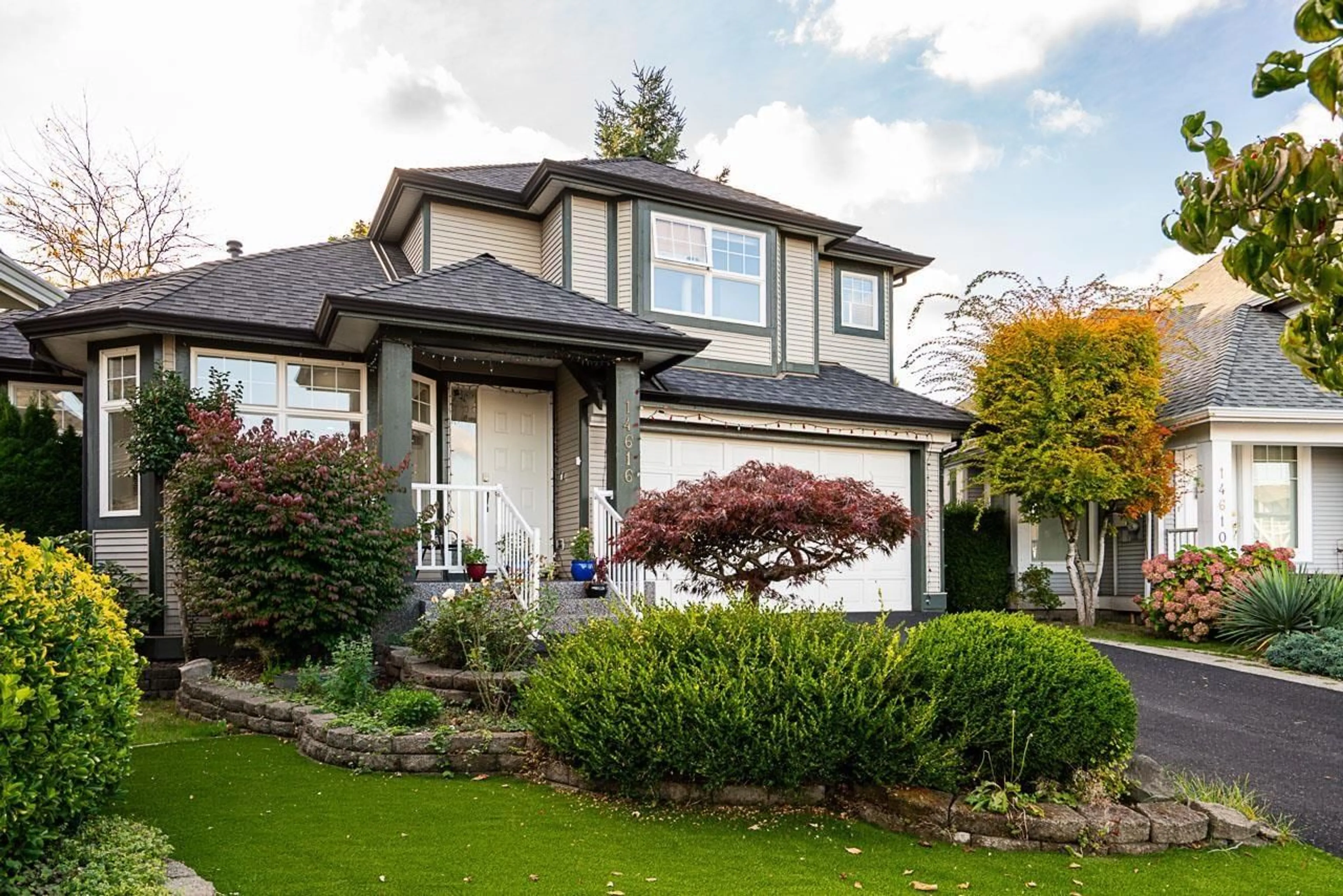 Home with vinyl exterior material, street for 14616 75A, Surrey British Columbia V3S8Y5