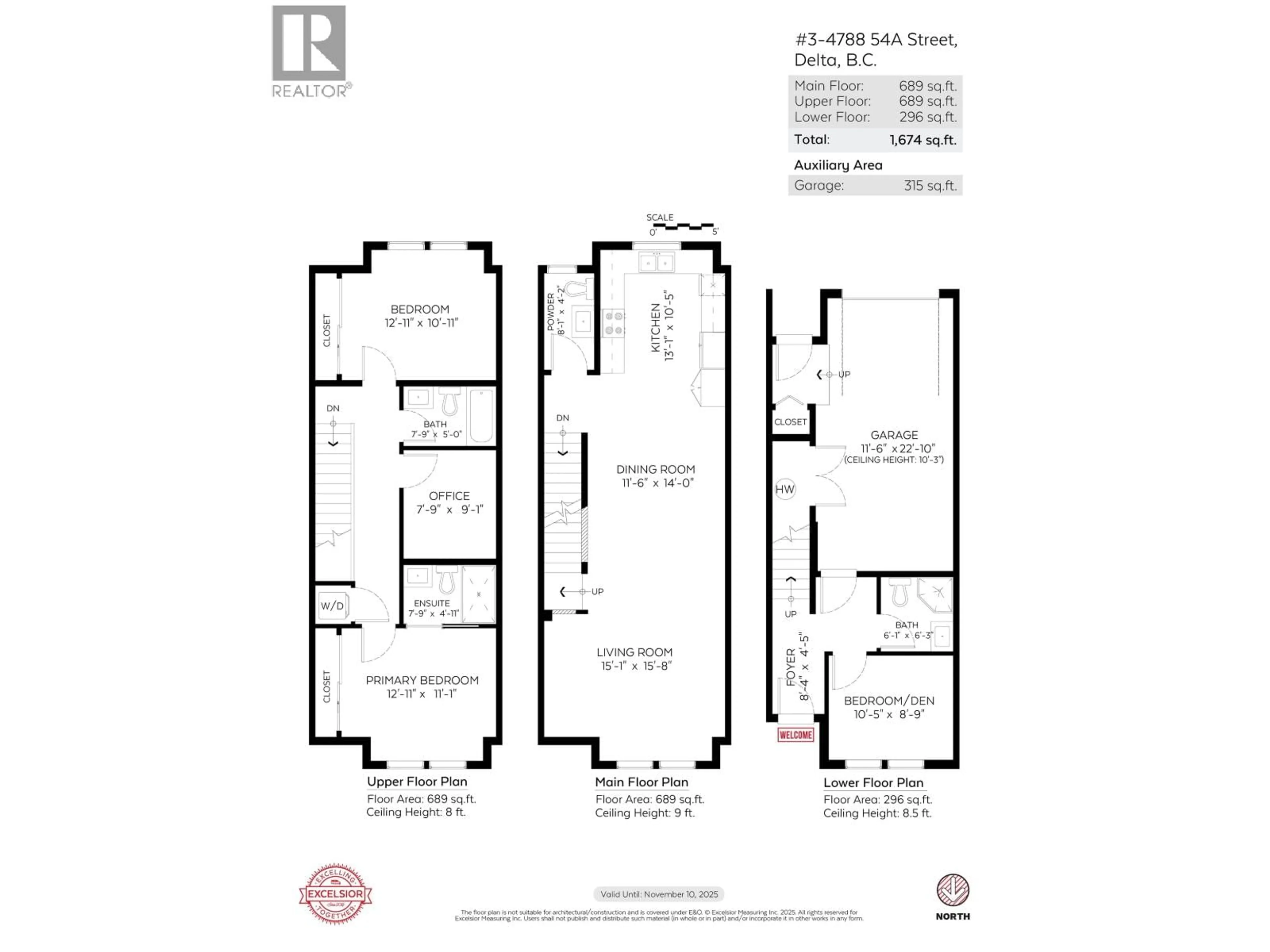 Floor plan for 3 - 4788 54A STREET, Delta British Columbia V4K3P1