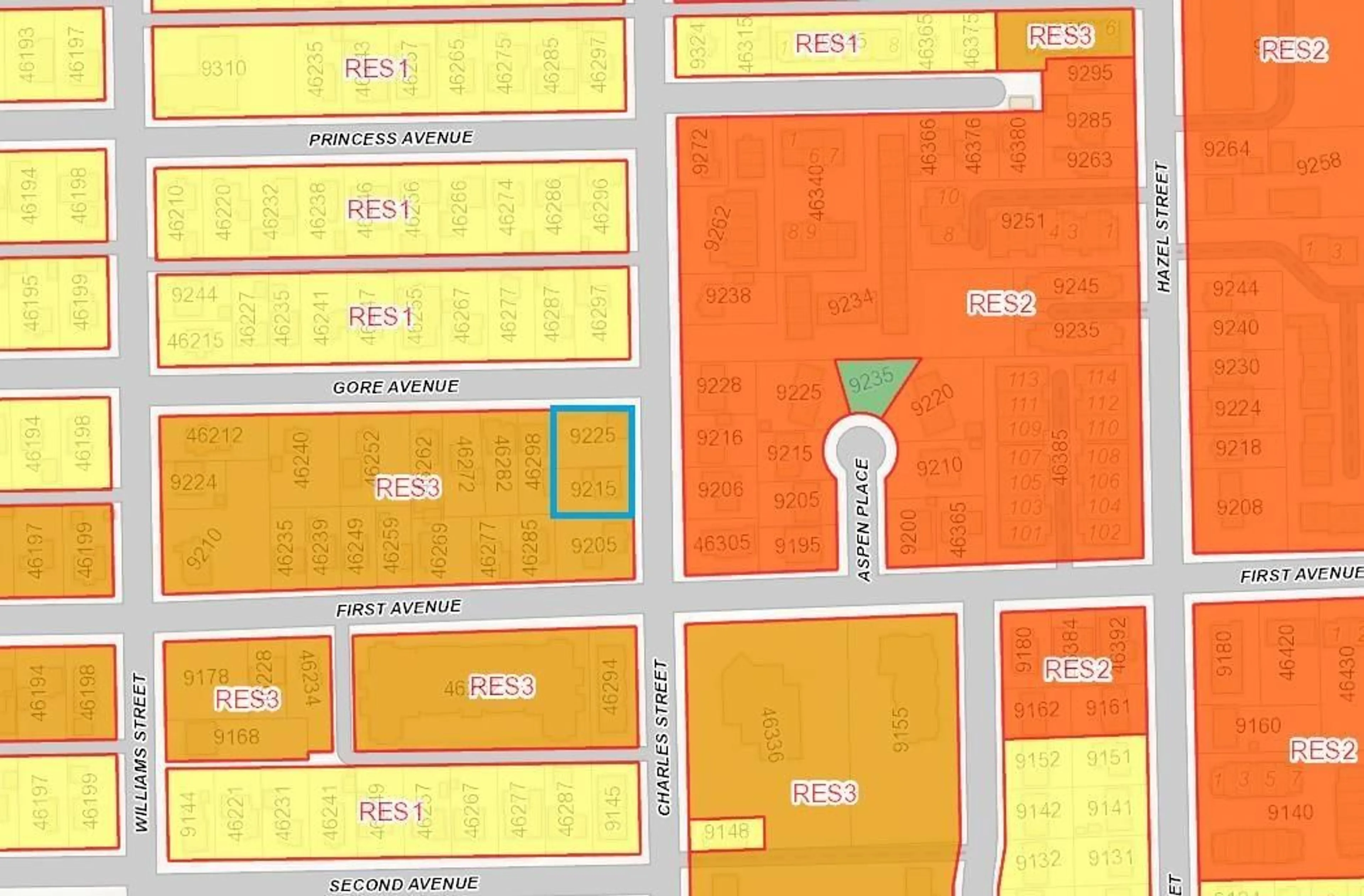 Picture of a map for 9225 CHARLES STREET, Chilliwack British Columbia V2P5K8