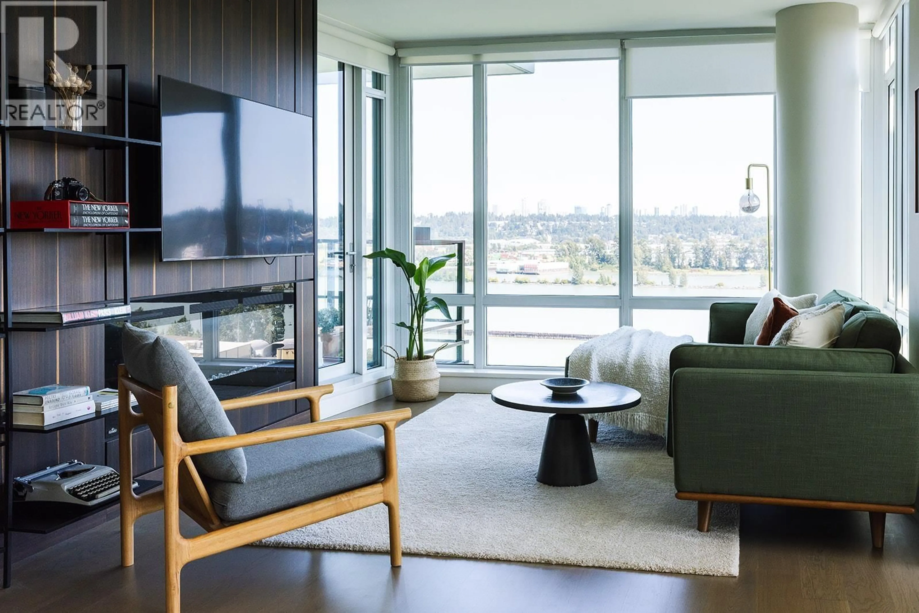 Living room with furniture, unknown for 1608 - 210 SALTER STREET, New Westminster British Columbia V3M0J9