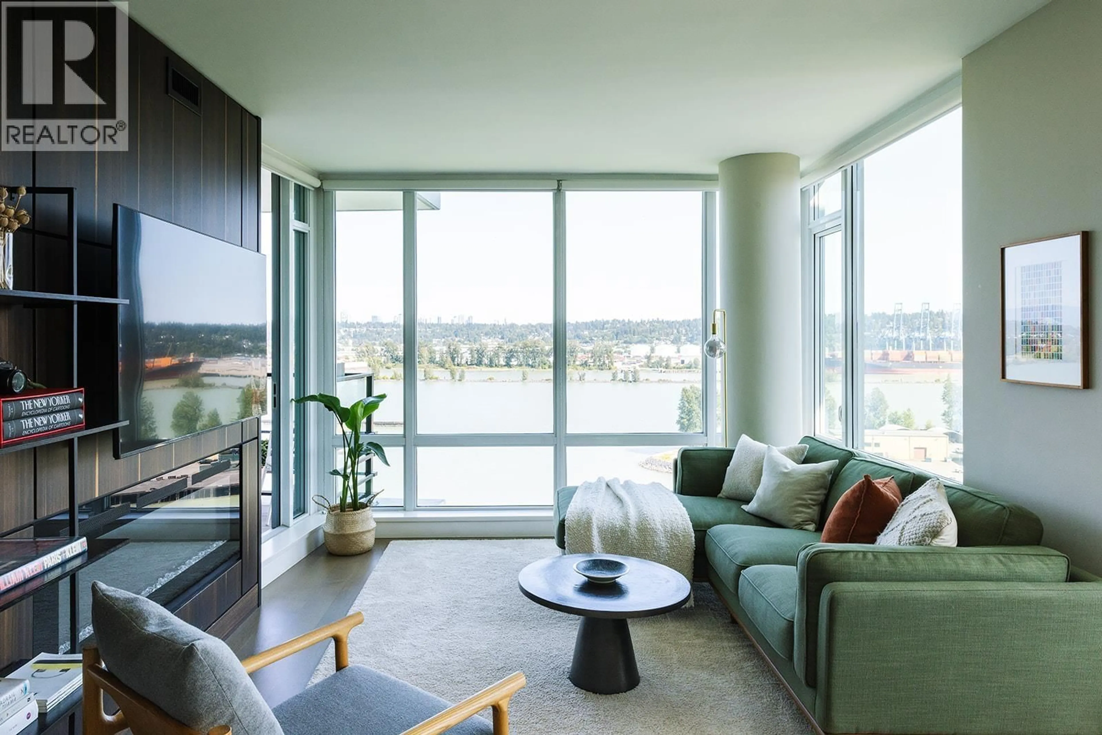 Living room with furniture, unknown for 1608 - 210 SALTER STREET, New Westminster British Columbia V3M0J9