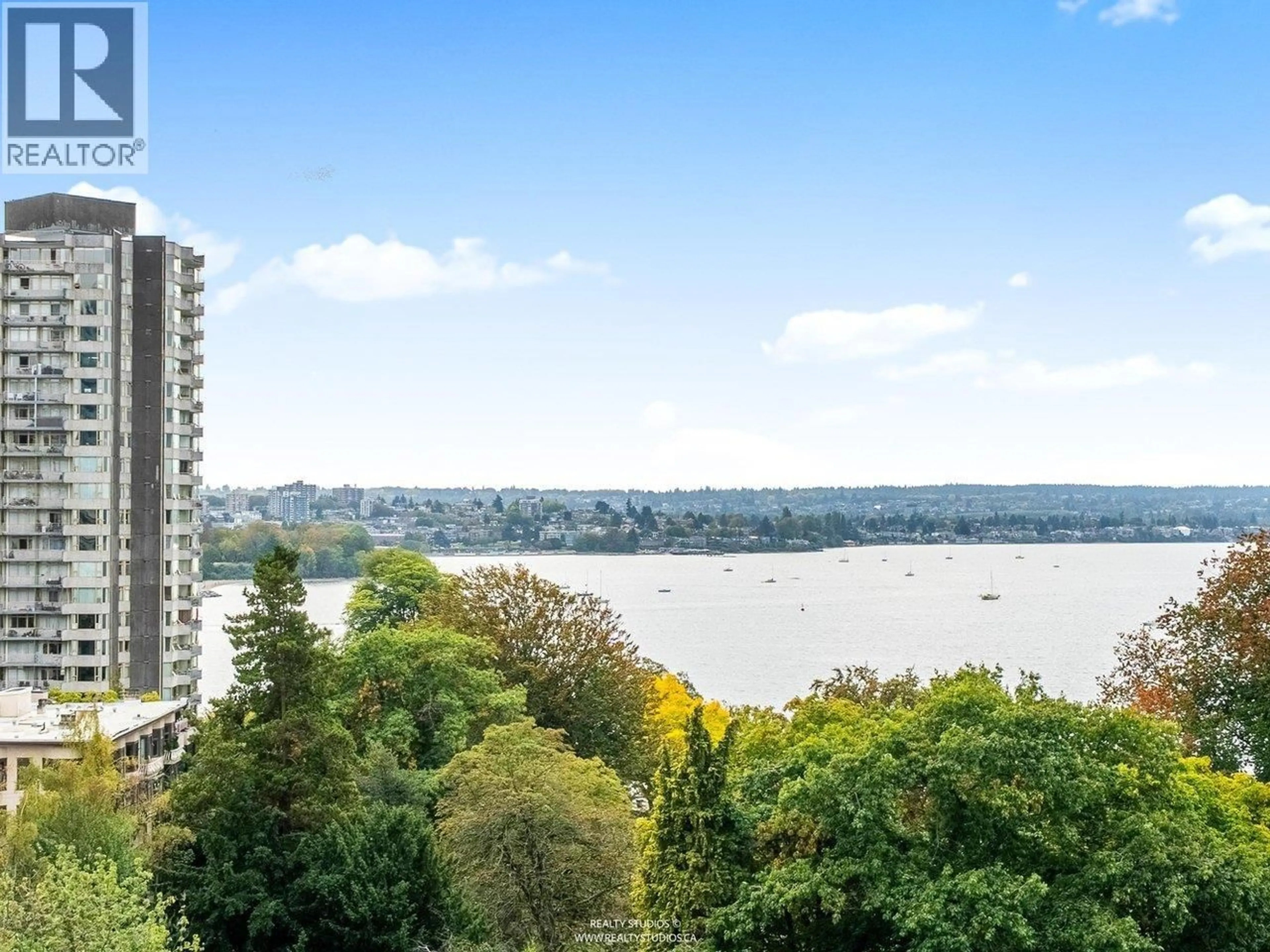 A pic from outside/outdoor area/front of a property/back of a property/a pic from drone, water/lake/river/ocean view for 905 - 1221 BIDWELL STREET, Vancouver British Columbia V6G0B1