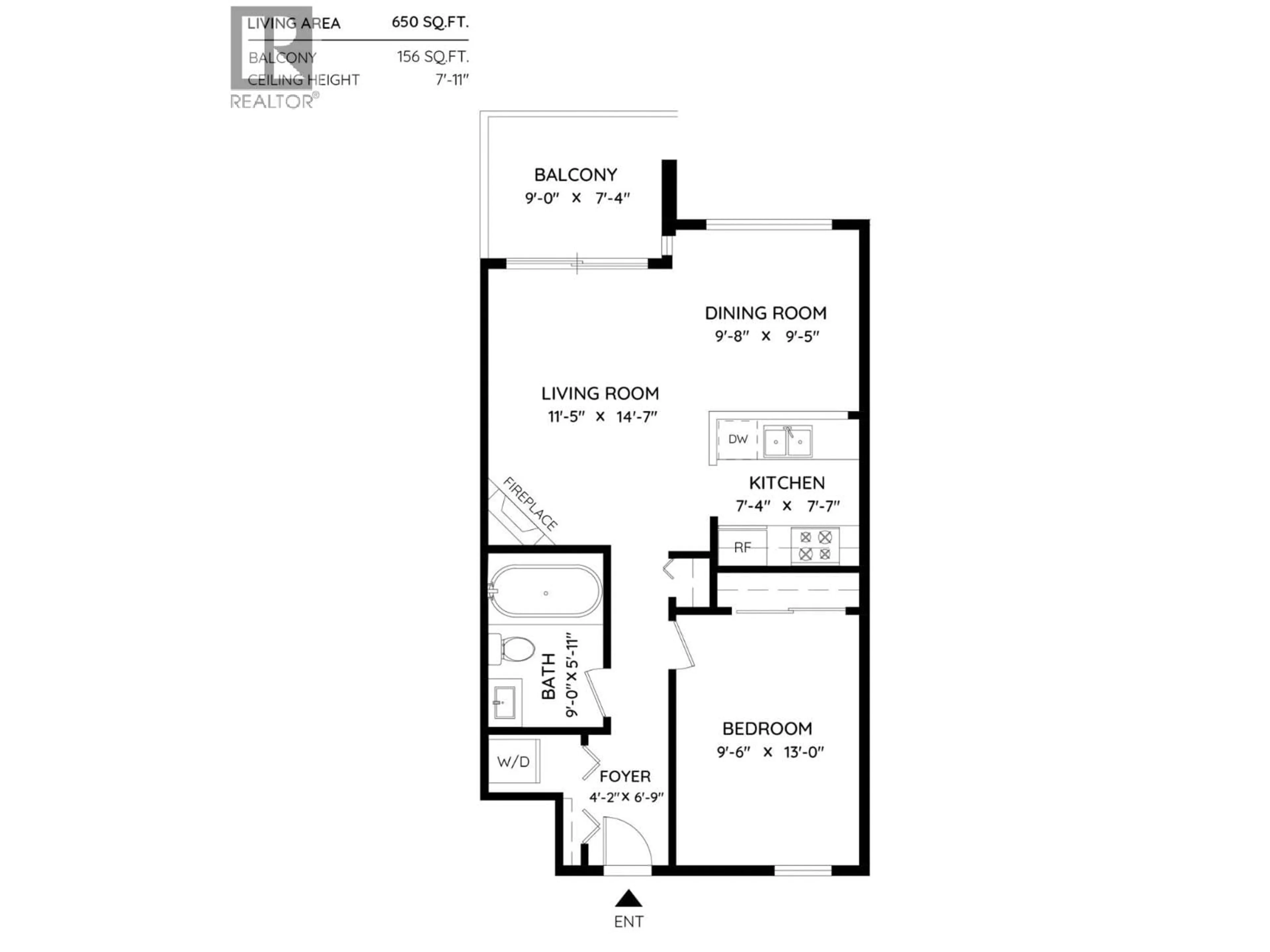 Floor plan for 203 - 985 10TH AVENUE, Vancouver British Columbia V5Z1L9