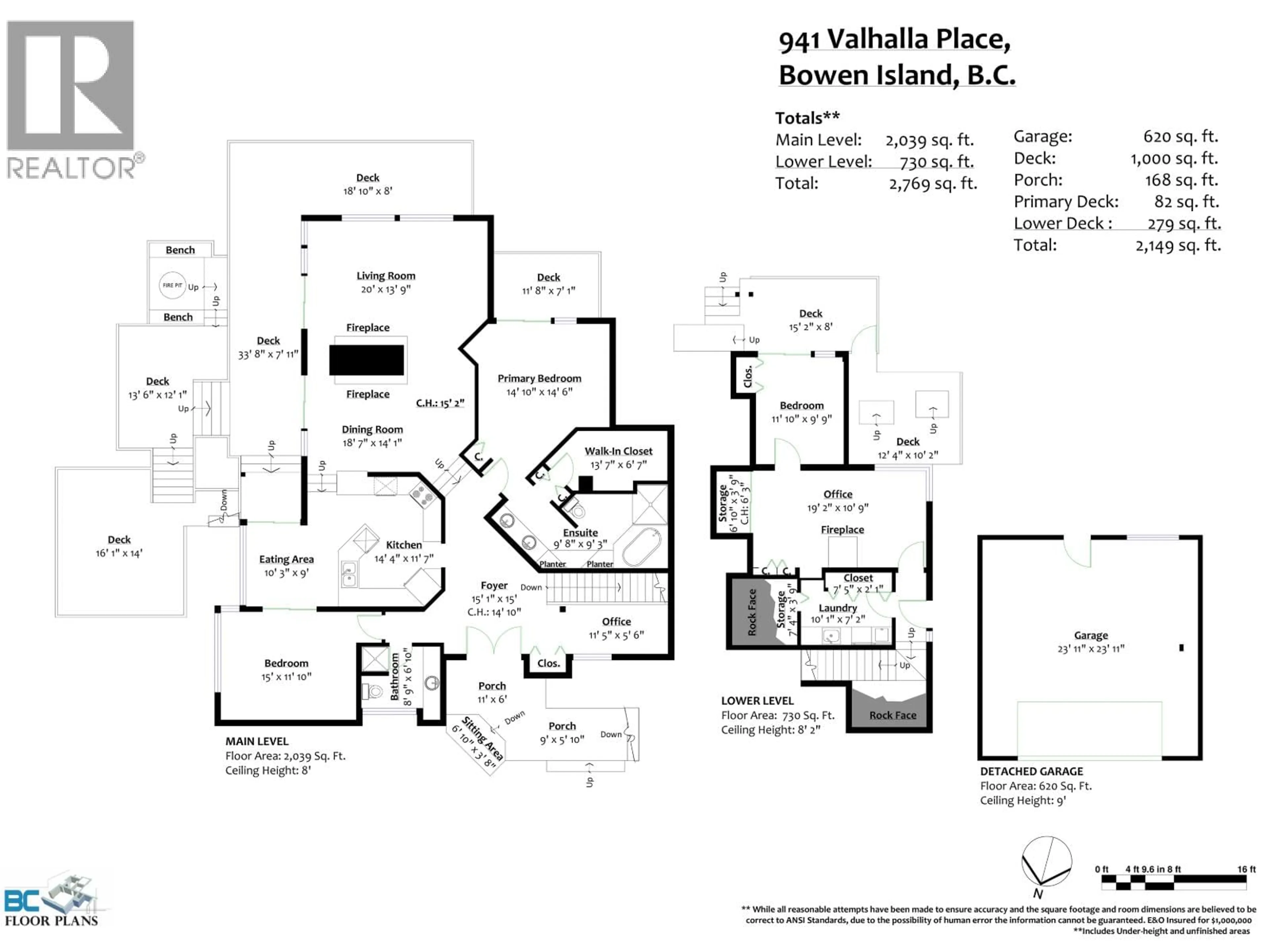 Floor plan for 941 VALHALLA PLACE, Bowen Island British Columbia V0N1G2