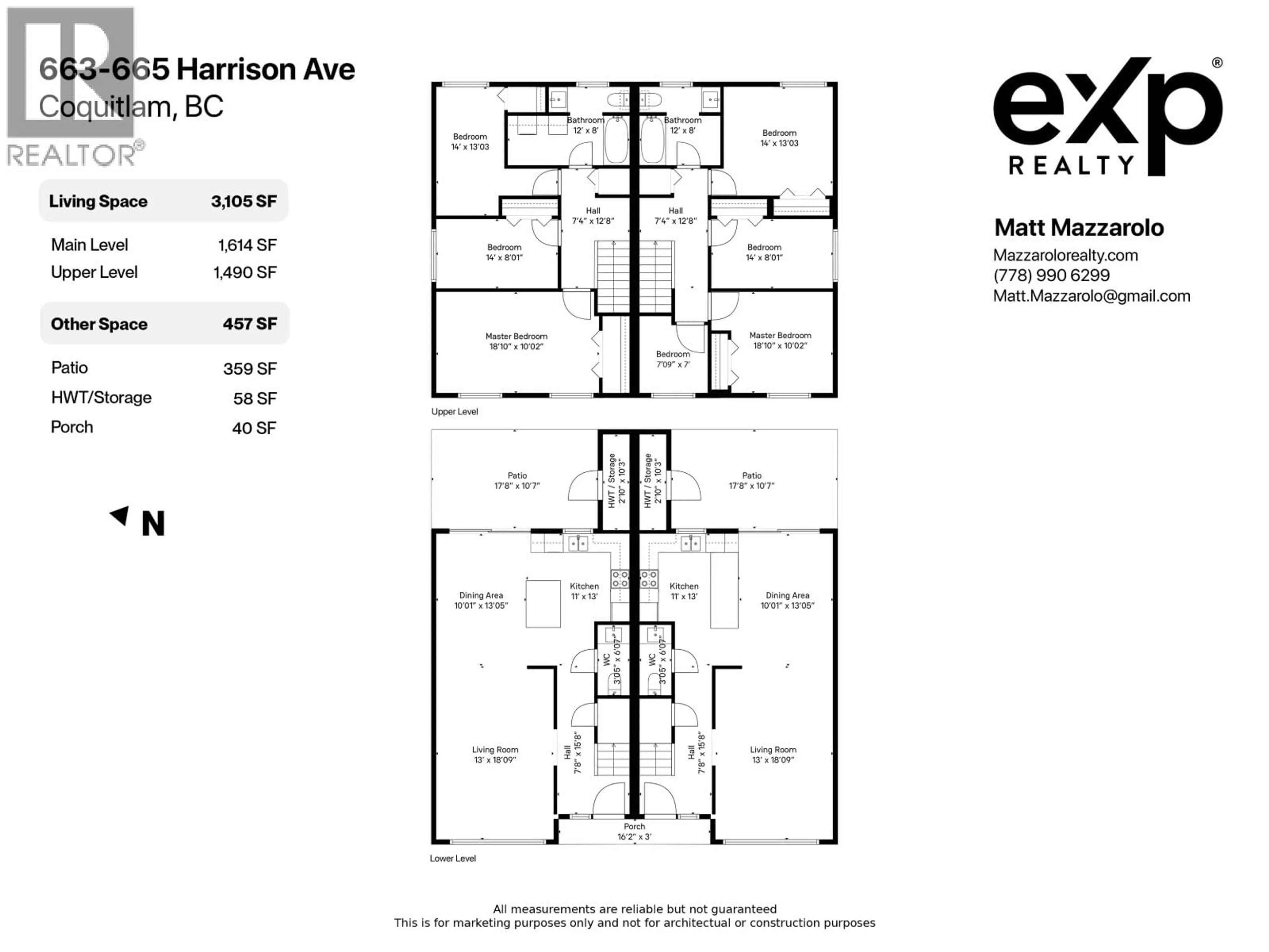 Floor plan for 663-665 HARRISON AVENUE, Coquitlam British Columbia V3J3Z6