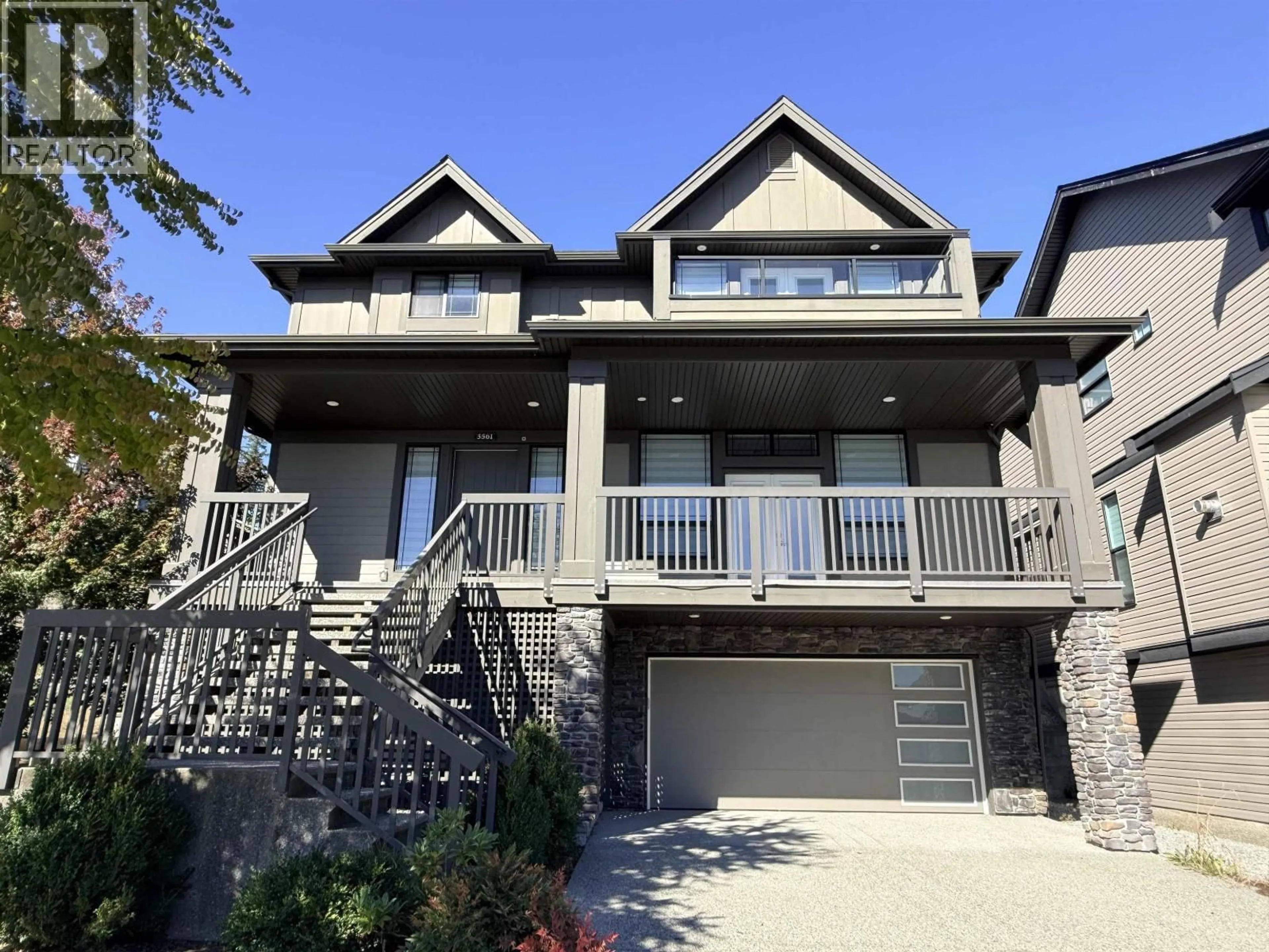 Home with vinyl exterior material, street for 3561 SHEFFIELD AVENUE, Coquitlam British Columbia V3E0M4