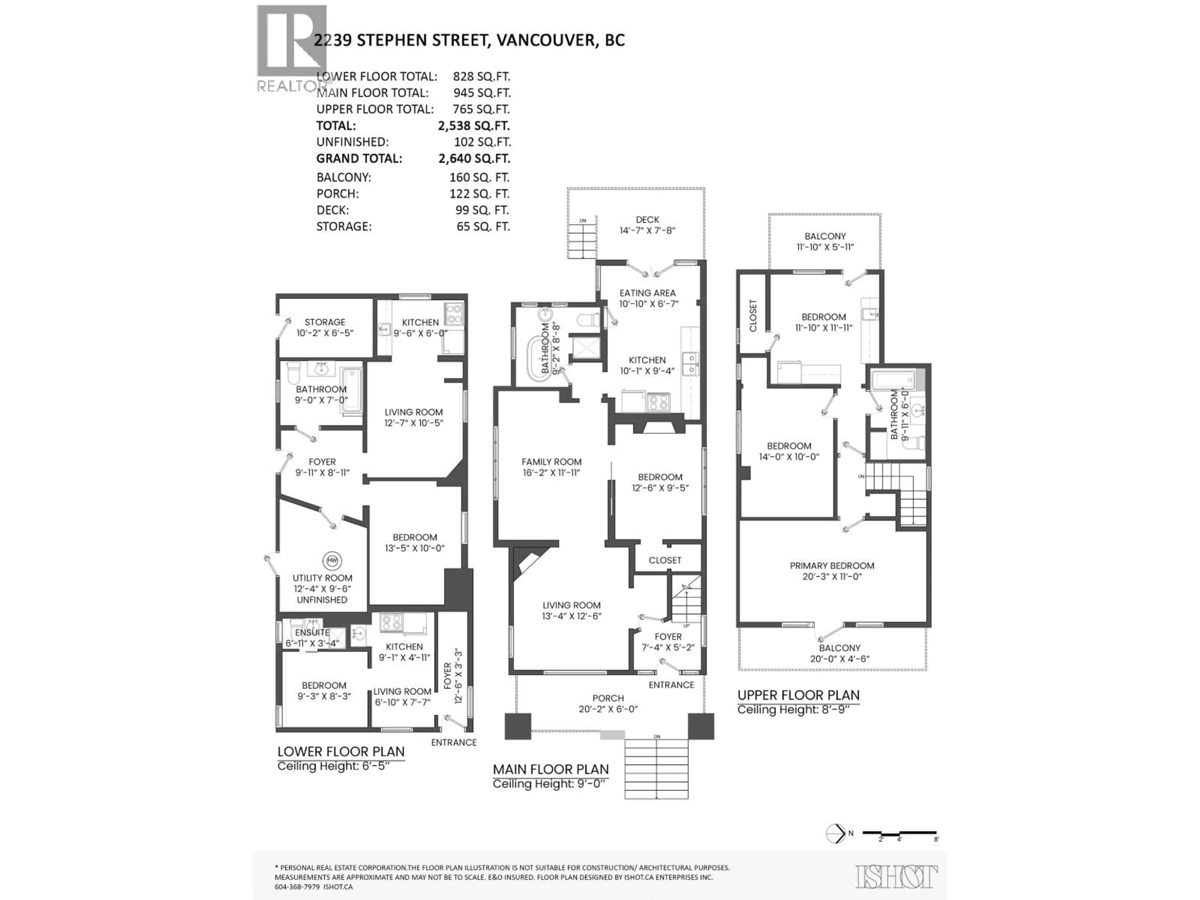 Floor plan for 2239 STEPHENS STREET, Vancouver British Columbia V6K3W5