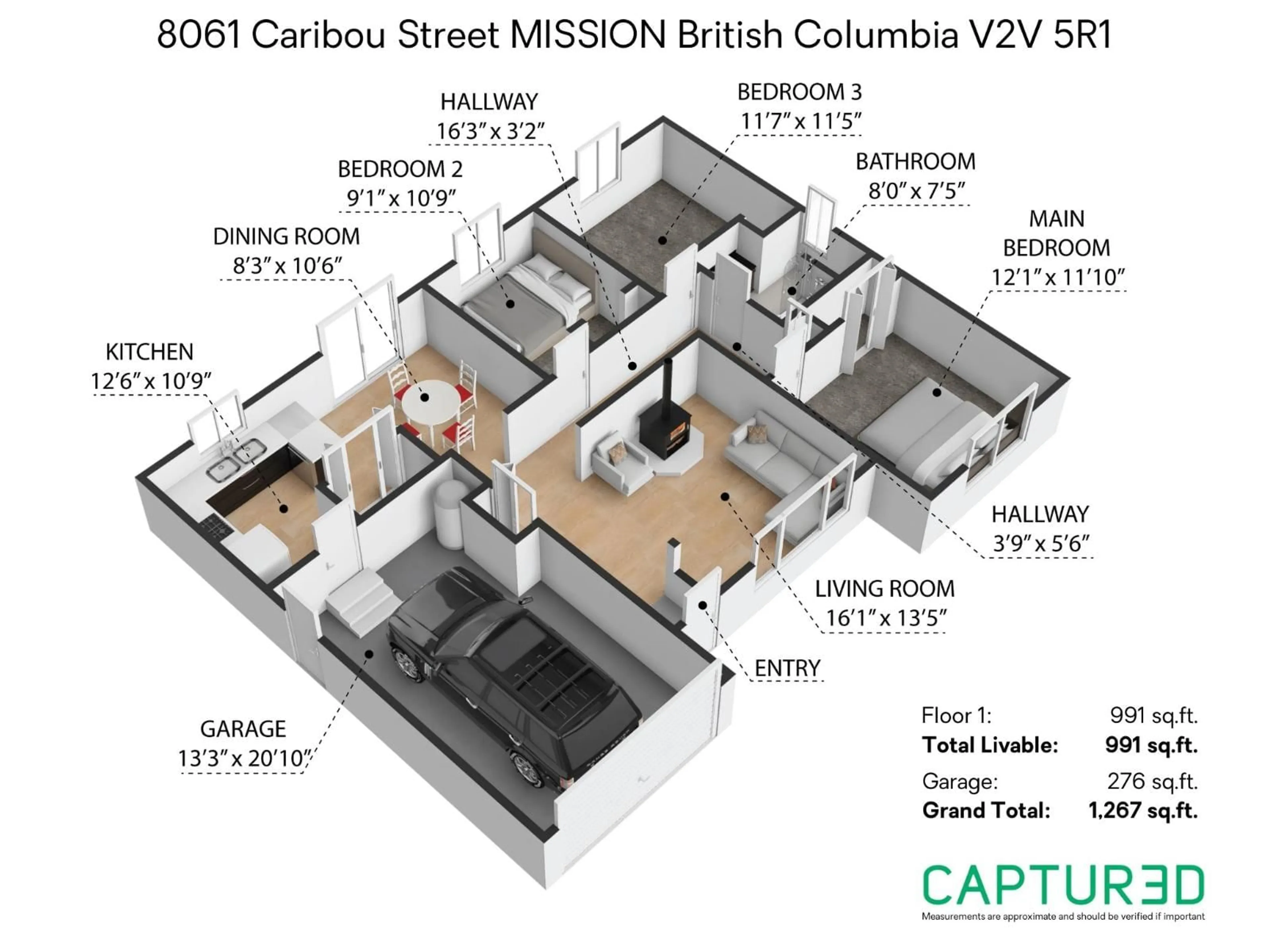 Floor plan for 8061 CARIBOU, Mission British Columbia V2V5R1