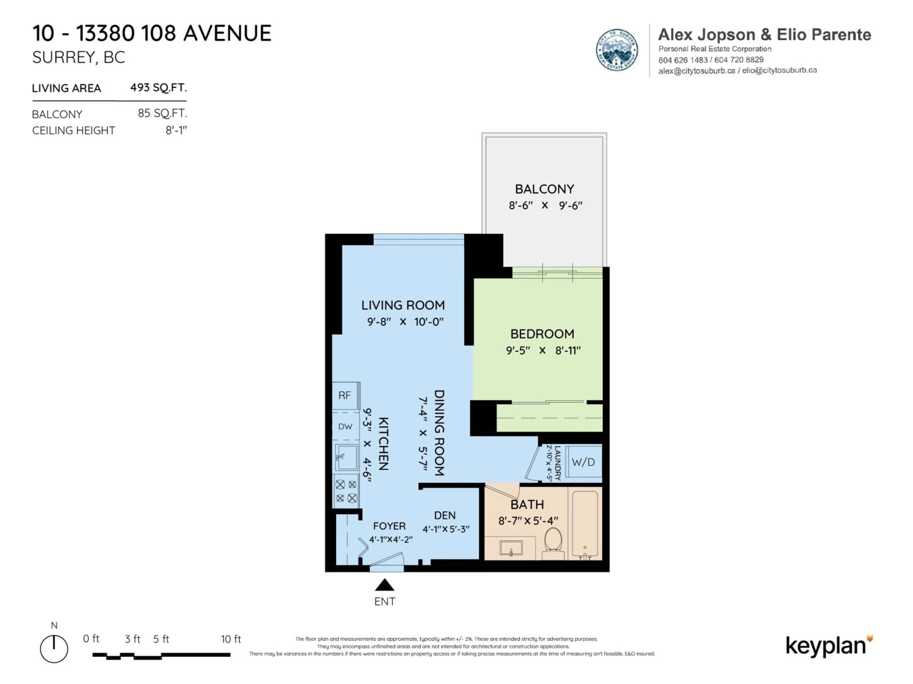Floor plan for 310 - 13380 108, Surrey British Columbia V3T0E7