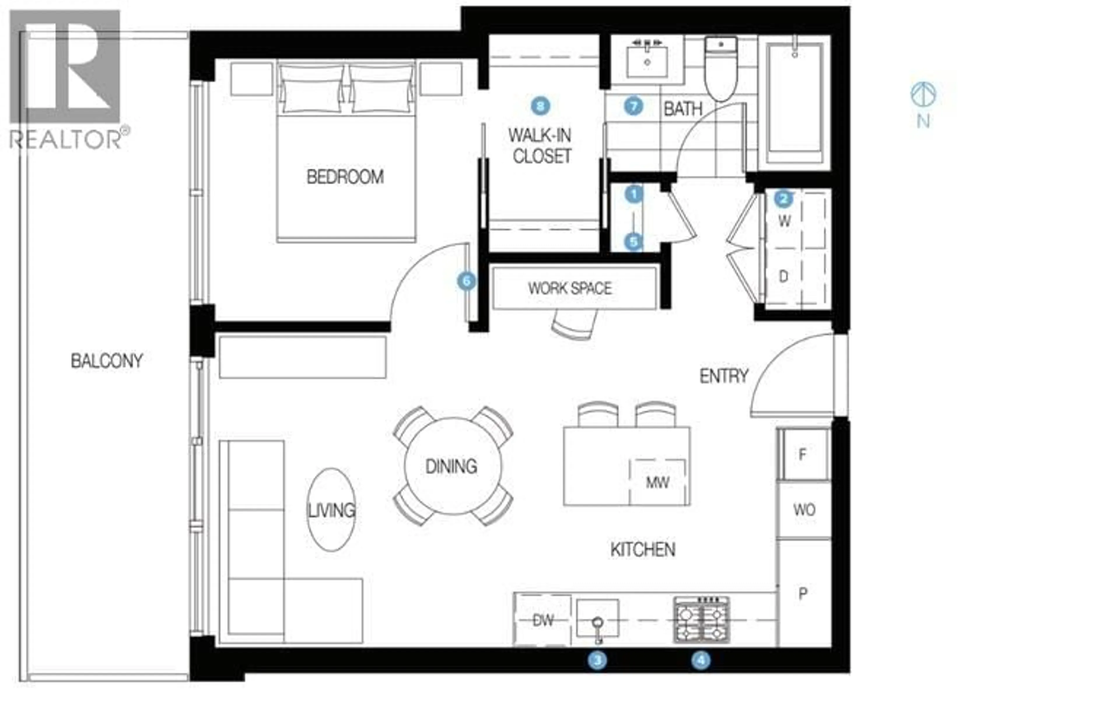 Floor plan for 2408 - 3809 EVERGREEN PLACE, Burnaby British Columbia V3J0M1