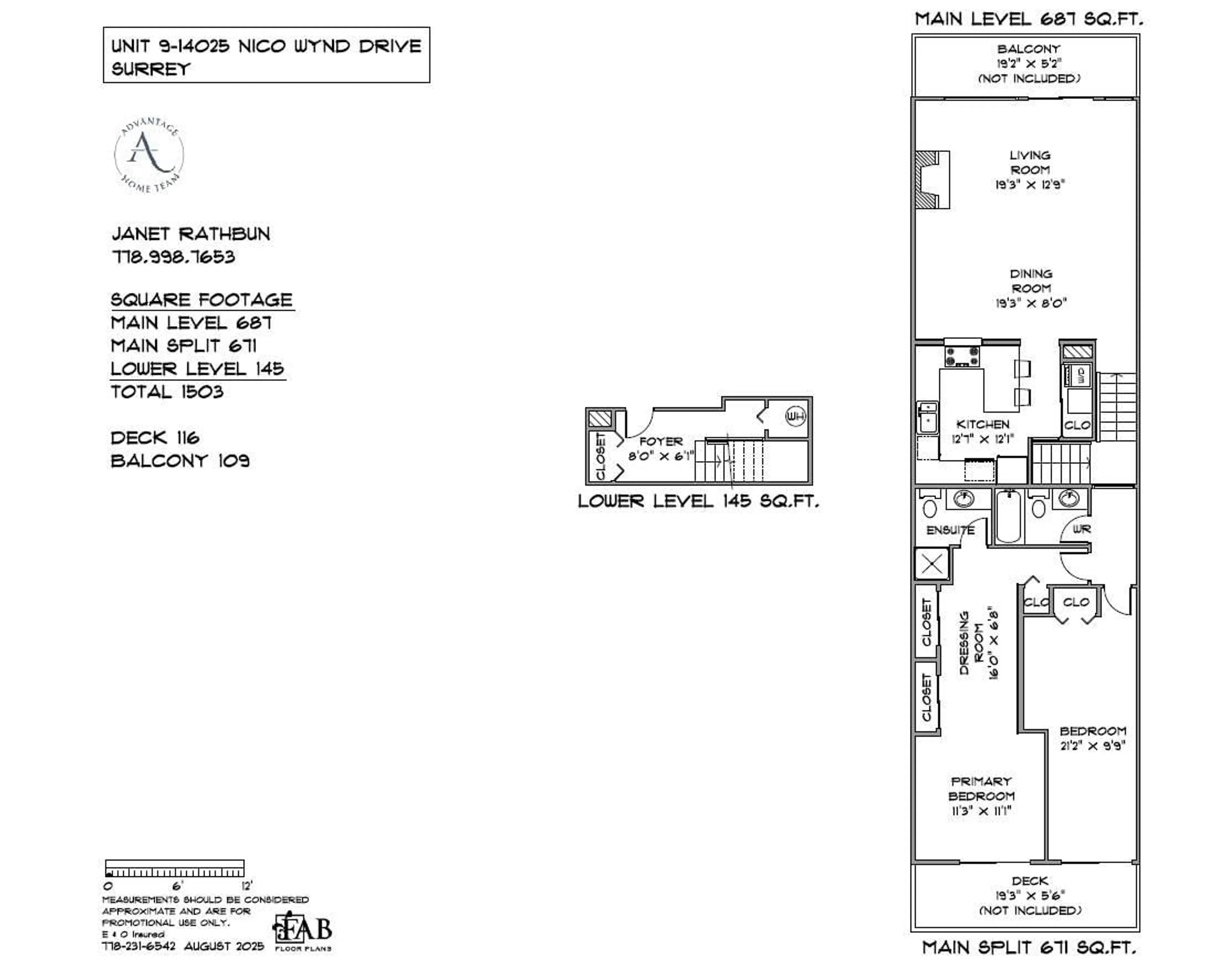 Floor plan for 9 - 14025 NICO WYND, Surrey British Columbia V4P1J2