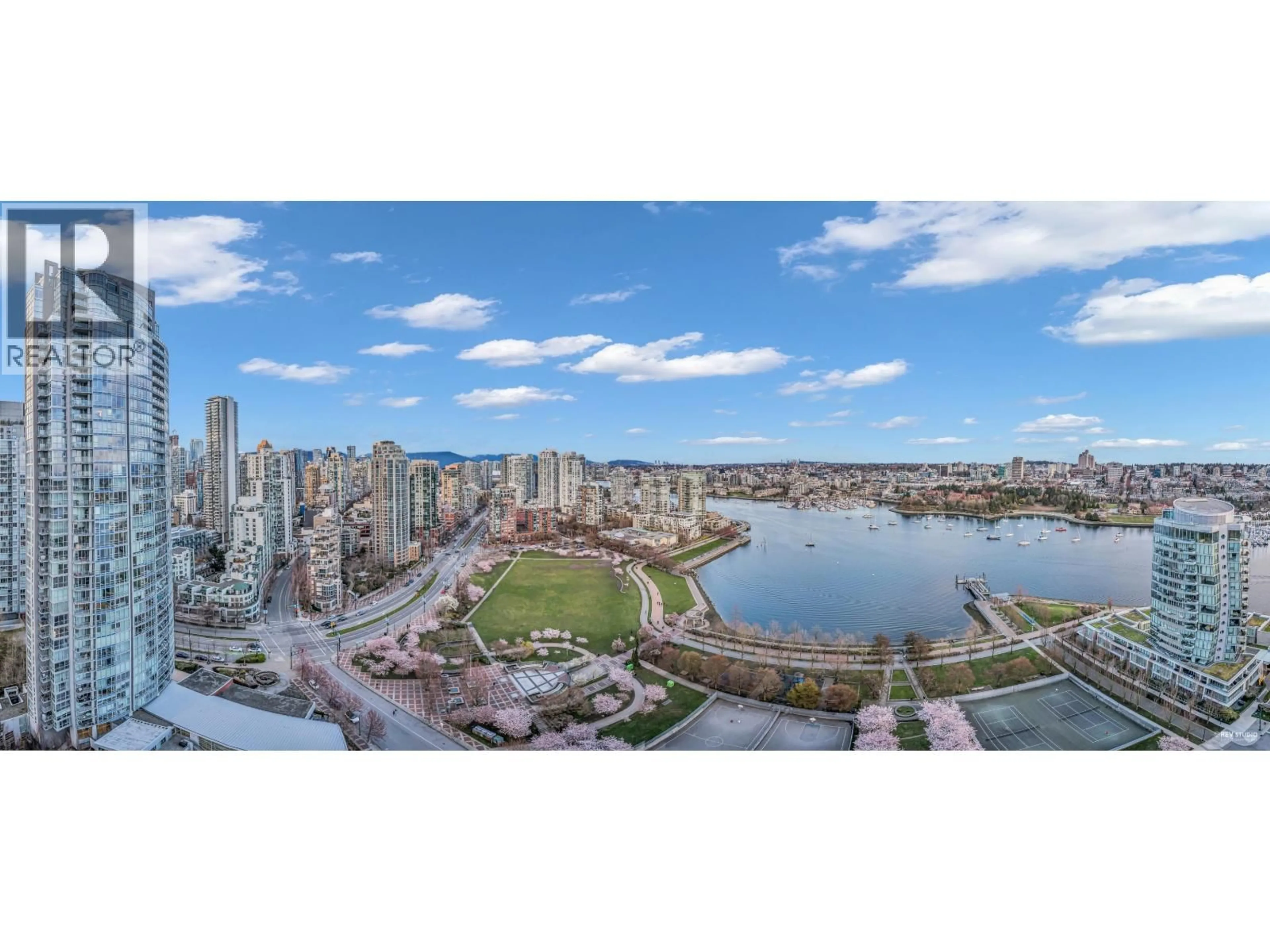 A pic from outside/outdoor area/front of a property/back of a property/a pic from drone, water/lake/river/ocean view for 2802 - 1483 HOMER STREET, Vancouver British Columbia V6Z3C7