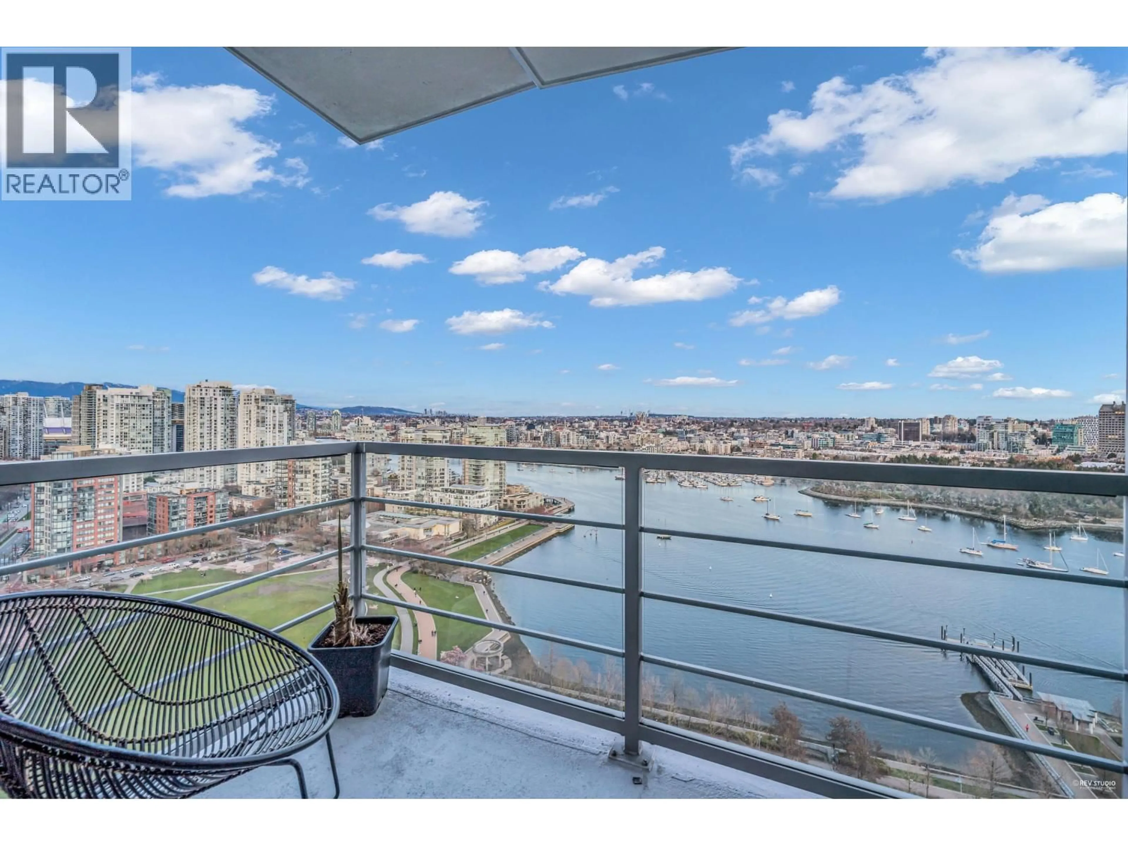 Balcony in the apartment, water/lake/river/ocean view for 2802 - 1483 HOMER STREET, Vancouver British Columbia V6Z3C7