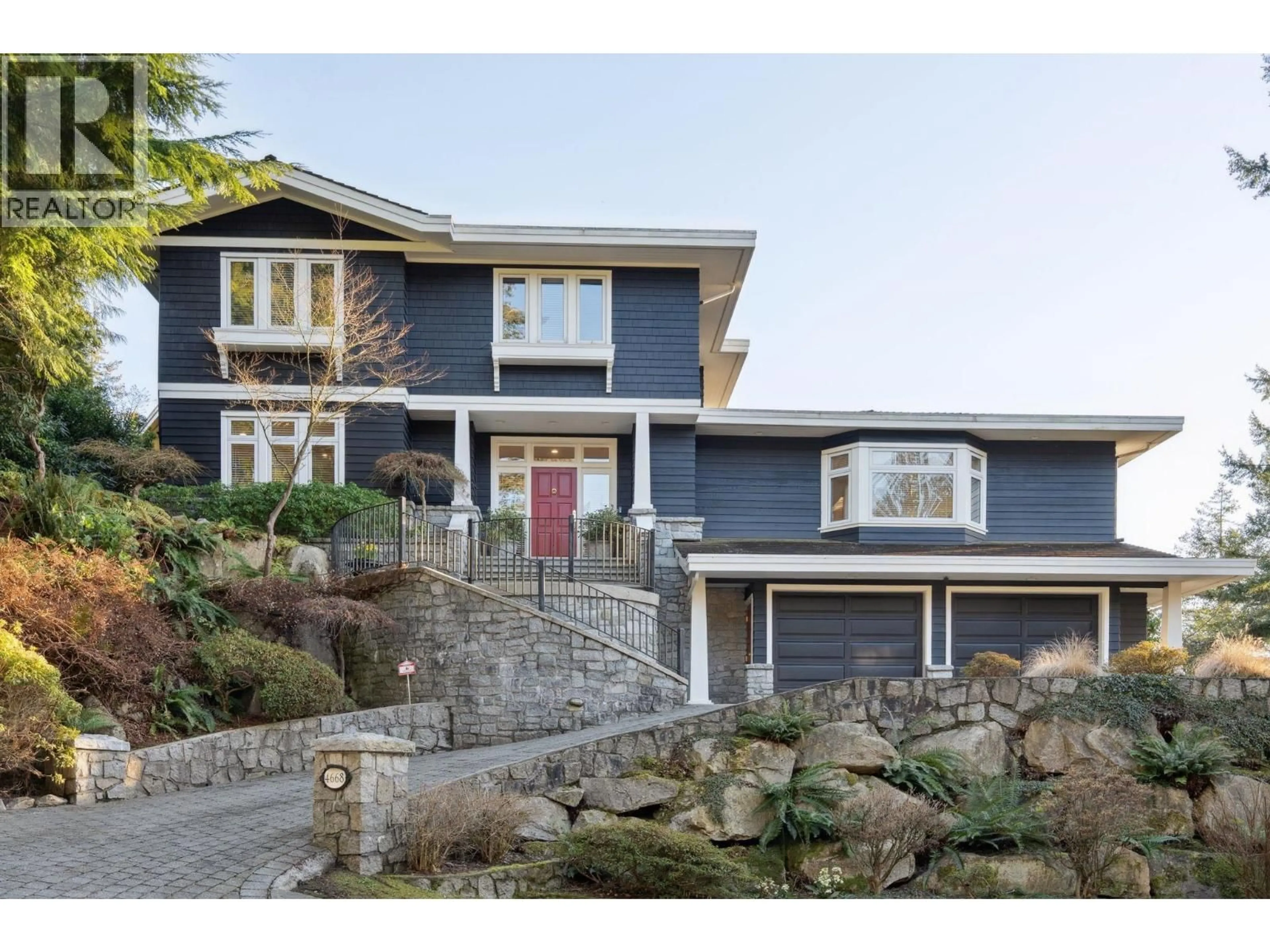 Home with vinyl exterior material, street for 4668 HEADLAND DRIVE, West Vancouver British Columbia V7W3J3