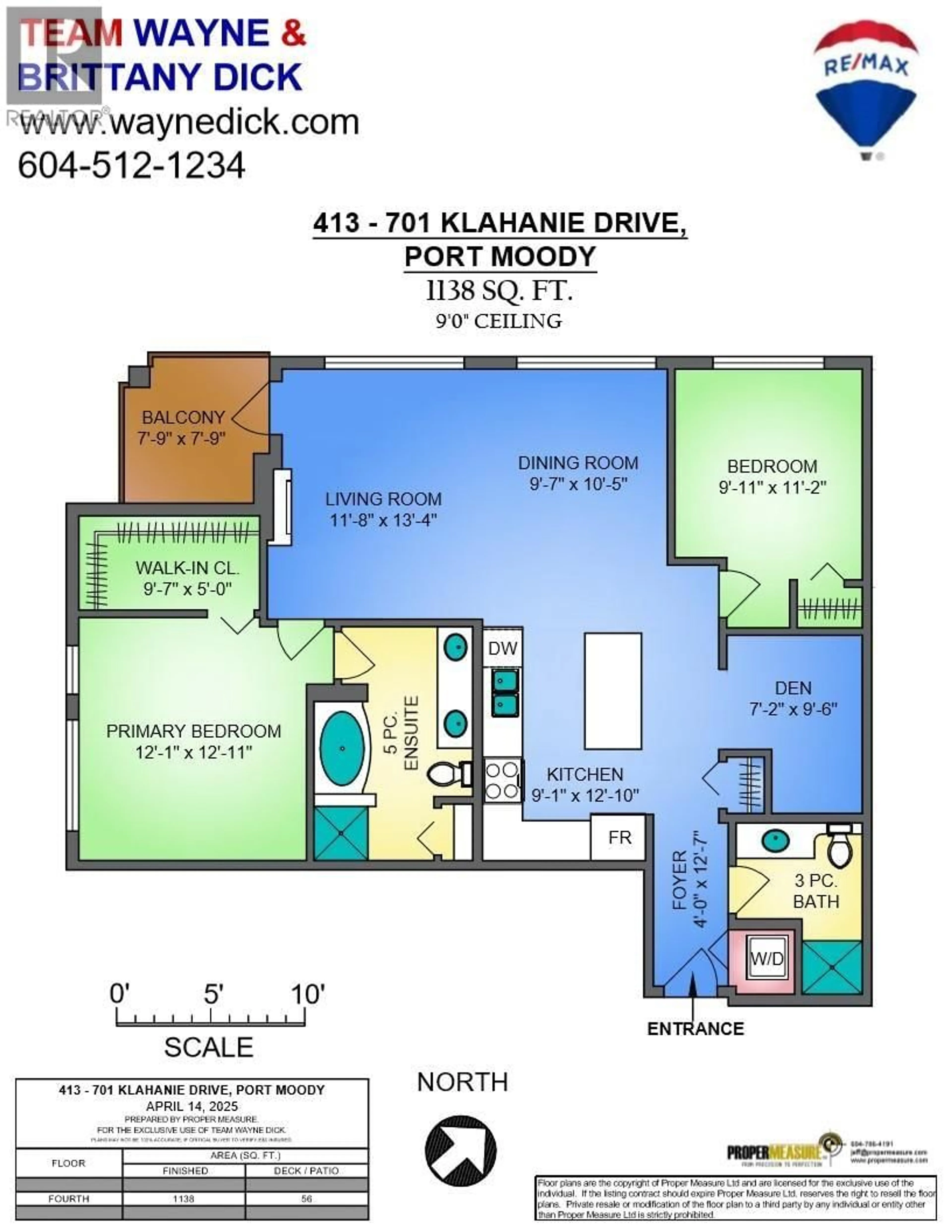 Floor plan for 413 - 701 KLAHANIE DRIVE, Port Moody British Columbia V3H5L6