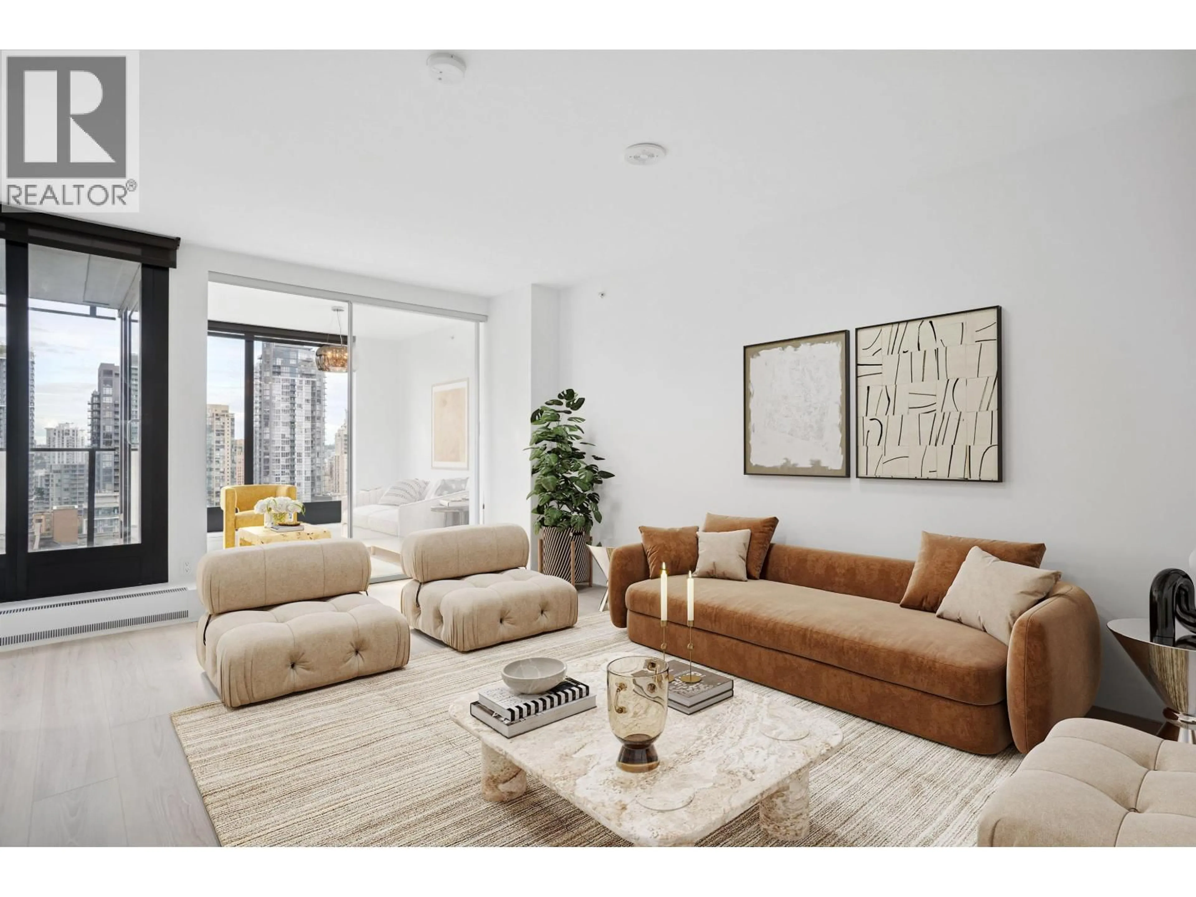 Living room with furniture, unknown for 1502 - 1133 HORNBY STREET, Vancouver British Columbia V6Z1W1