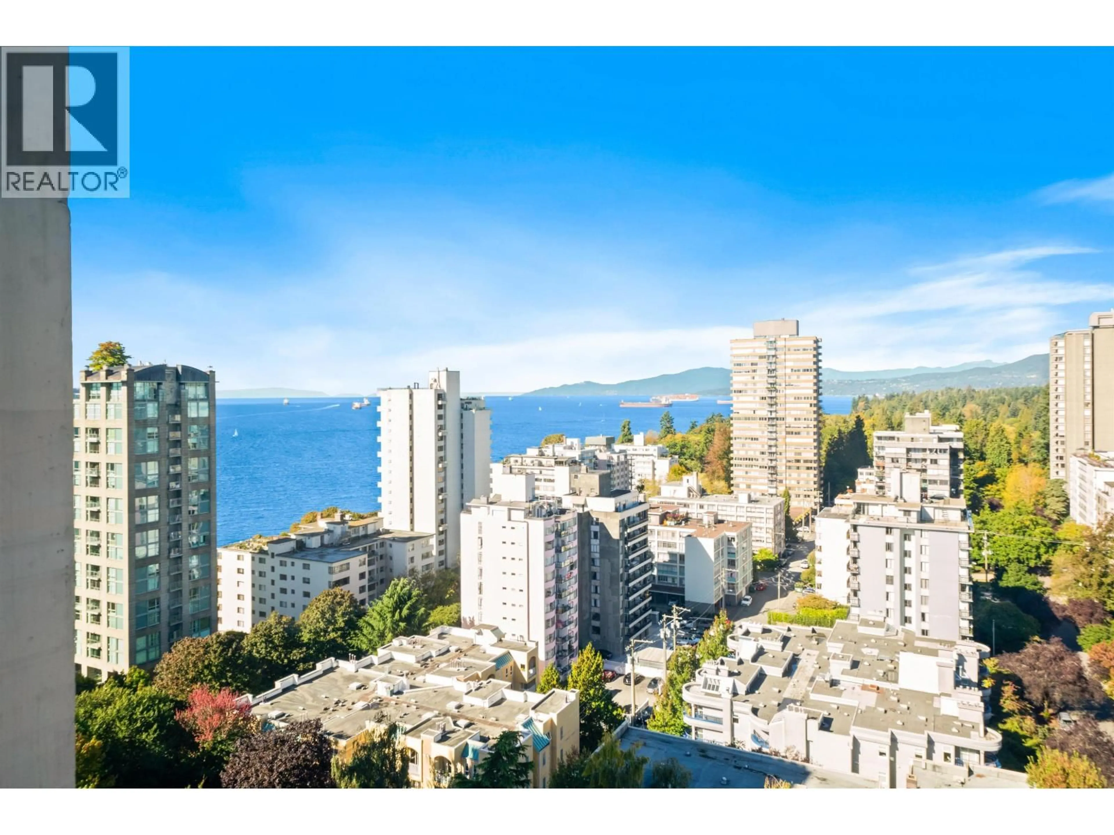 A pic from outside/outdoor area/front of a property/back of a property/a pic from drone, city buildings view from balcony for 2006 - 1850 COMOX STREET, Vancouver British Columbia V6G1R3