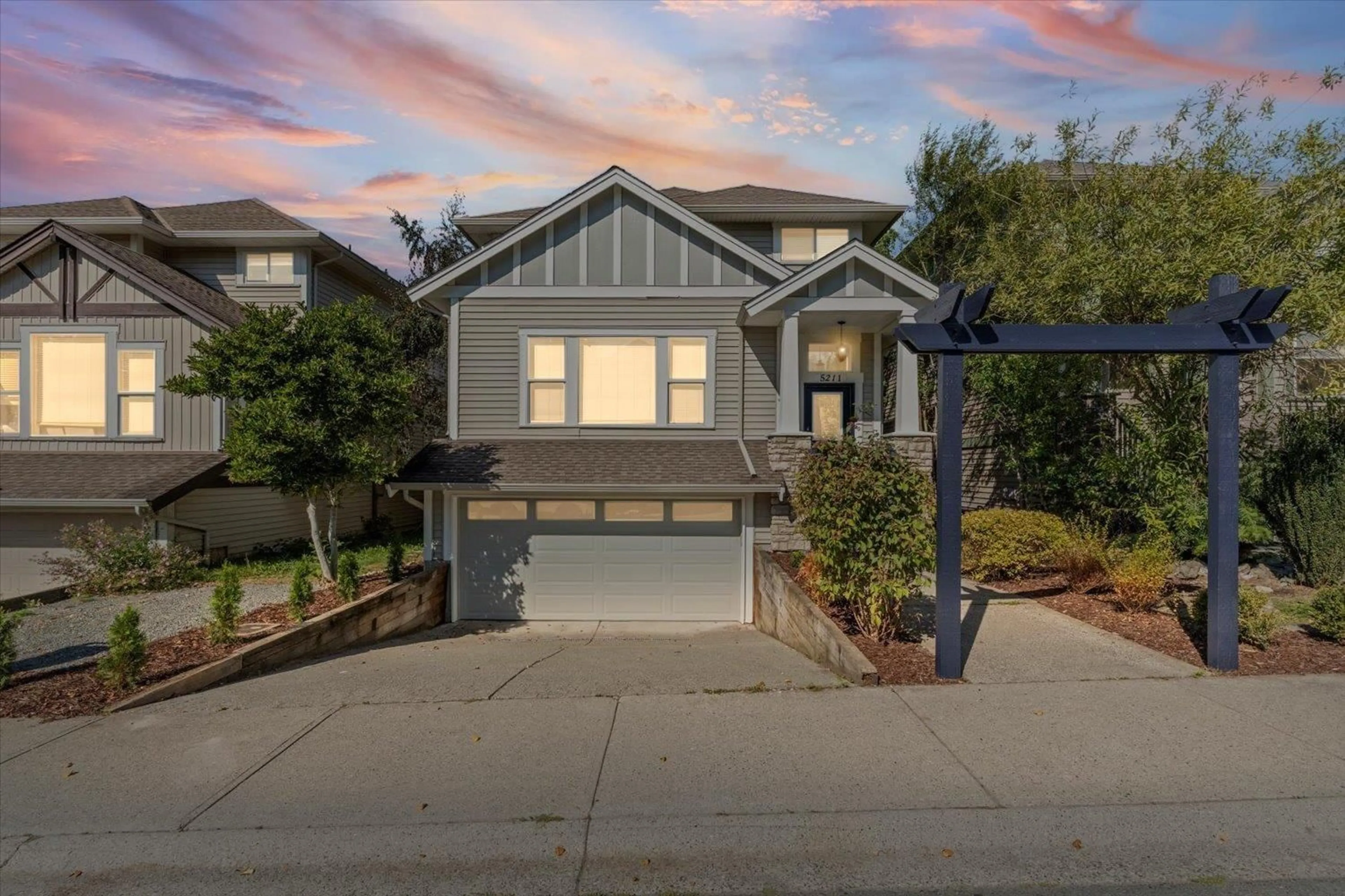 Home with vinyl exterior material, street for 5211 BRIDLEWOOD DRIVE, Chilliwack British Columbia V2R5W9