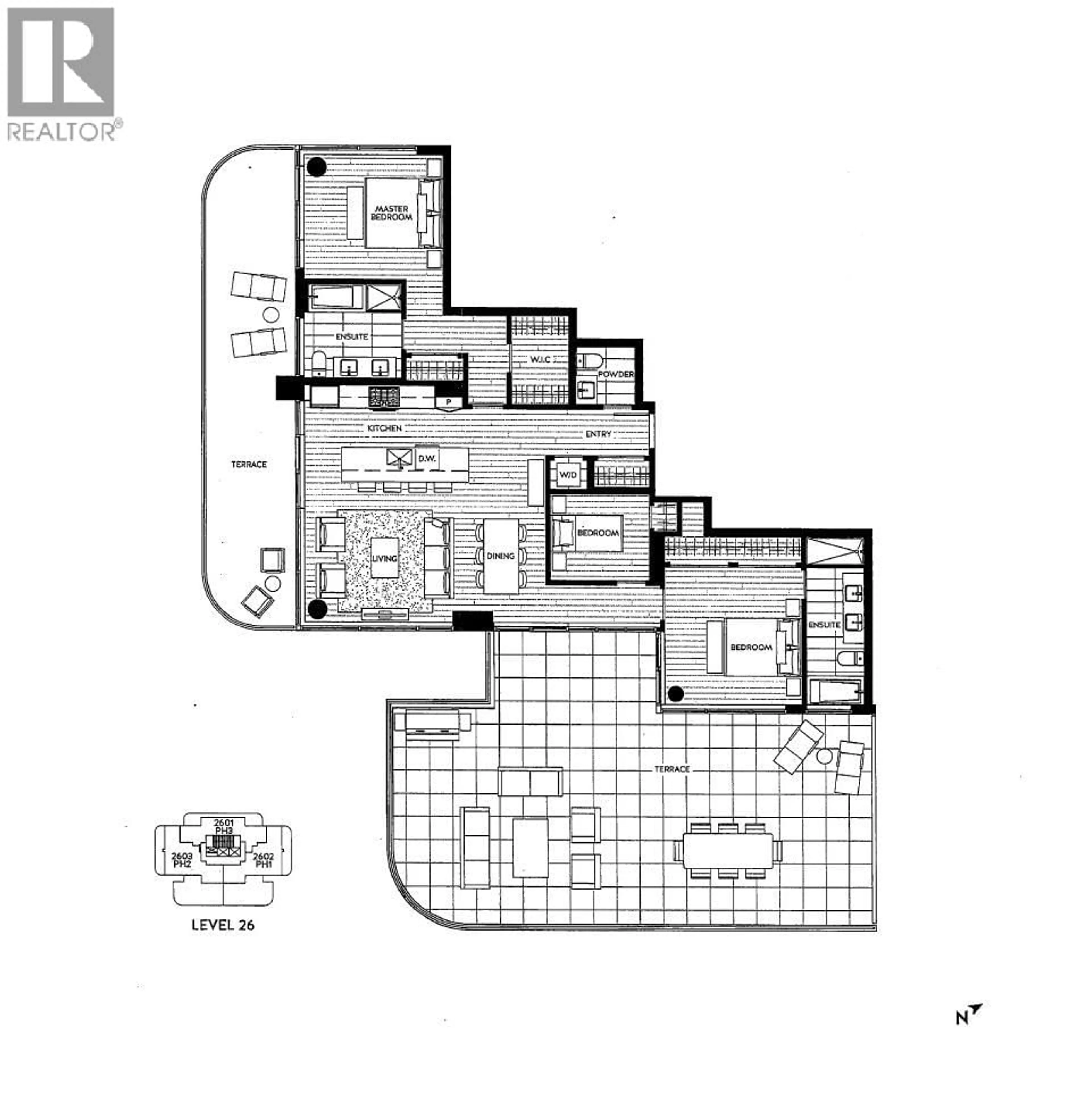 Floor plan for 2603 - 5311 GORING STREET, Burnaby British Columbia V5B0B5