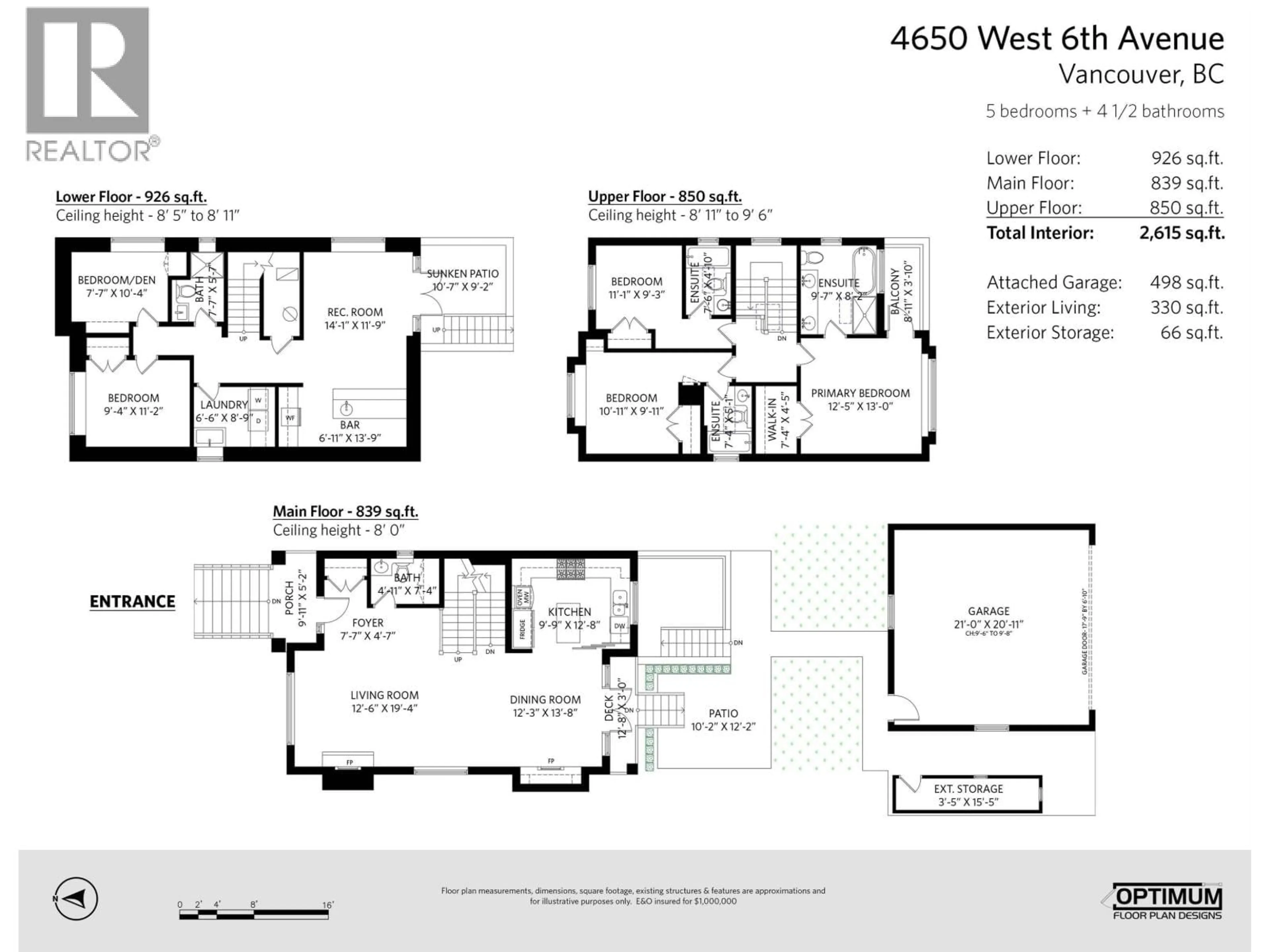 Floor plan for 4650 6TH AVENUE, Vancouver British Columbia V6R1V7