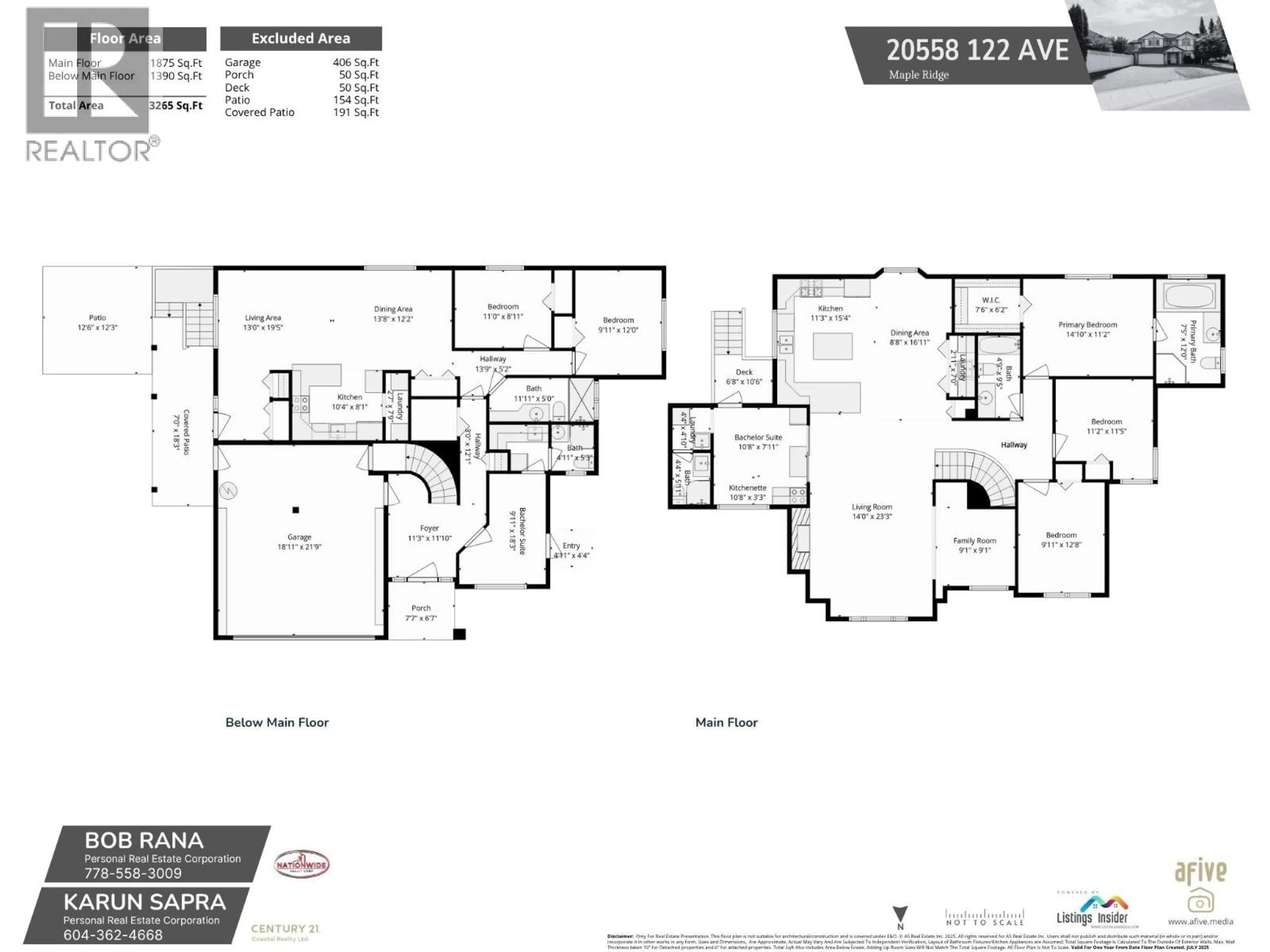 Floor plan for 20558 122 AVENUE, Maple Ridge British Columbia V2X2N6