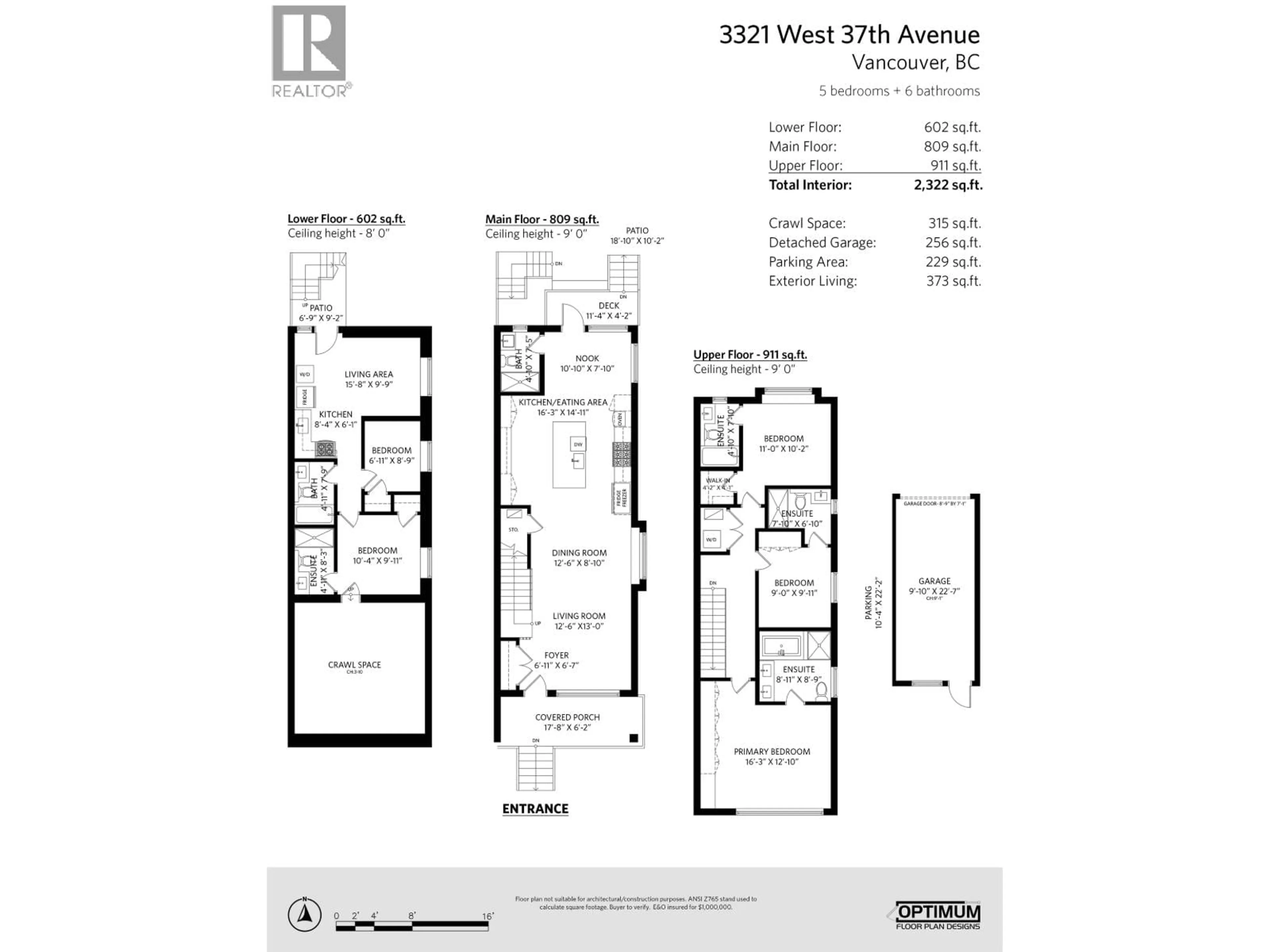 Floor plan for 3321 37TH AVENUE, Vancouver British Columbia V6N3E6
