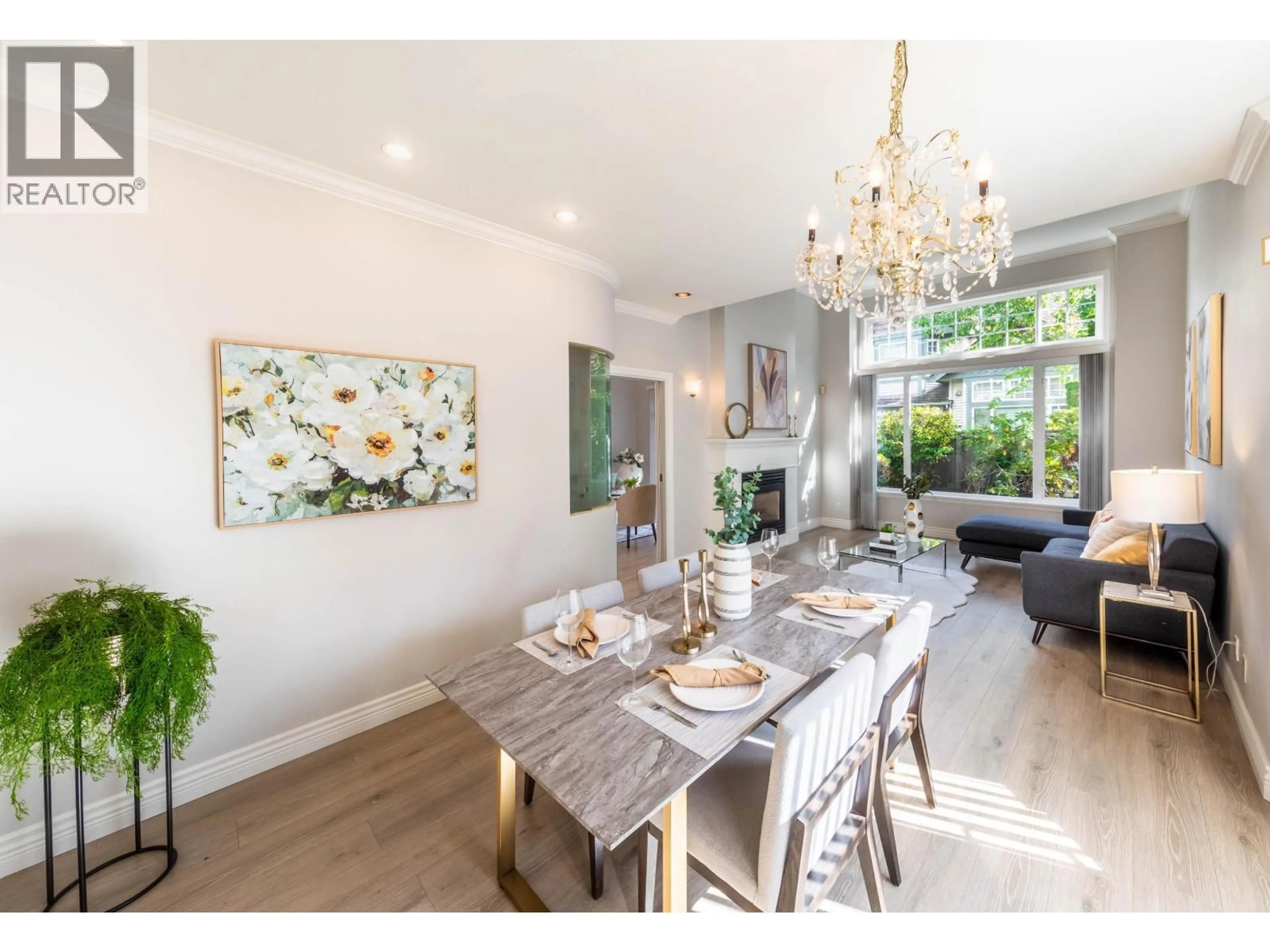 Dining room, wood/laminate floor for 4 - 7600 BLUNDELL ROAD, Richmond British Columbia V6Y4E1