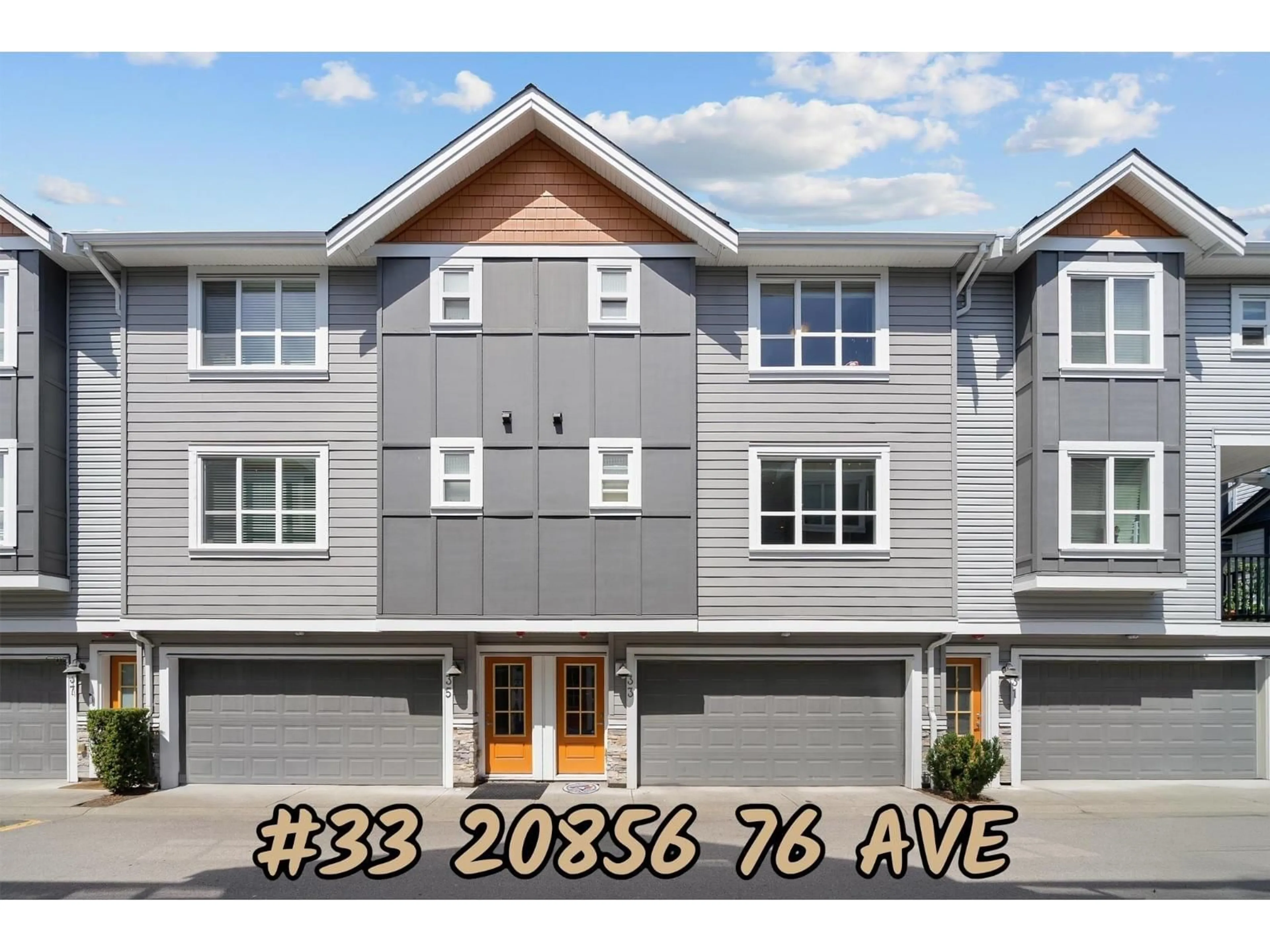 Home with vinyl exterior material, street for 33 - 20856 76, Langley British Columbia V2Y0S7
