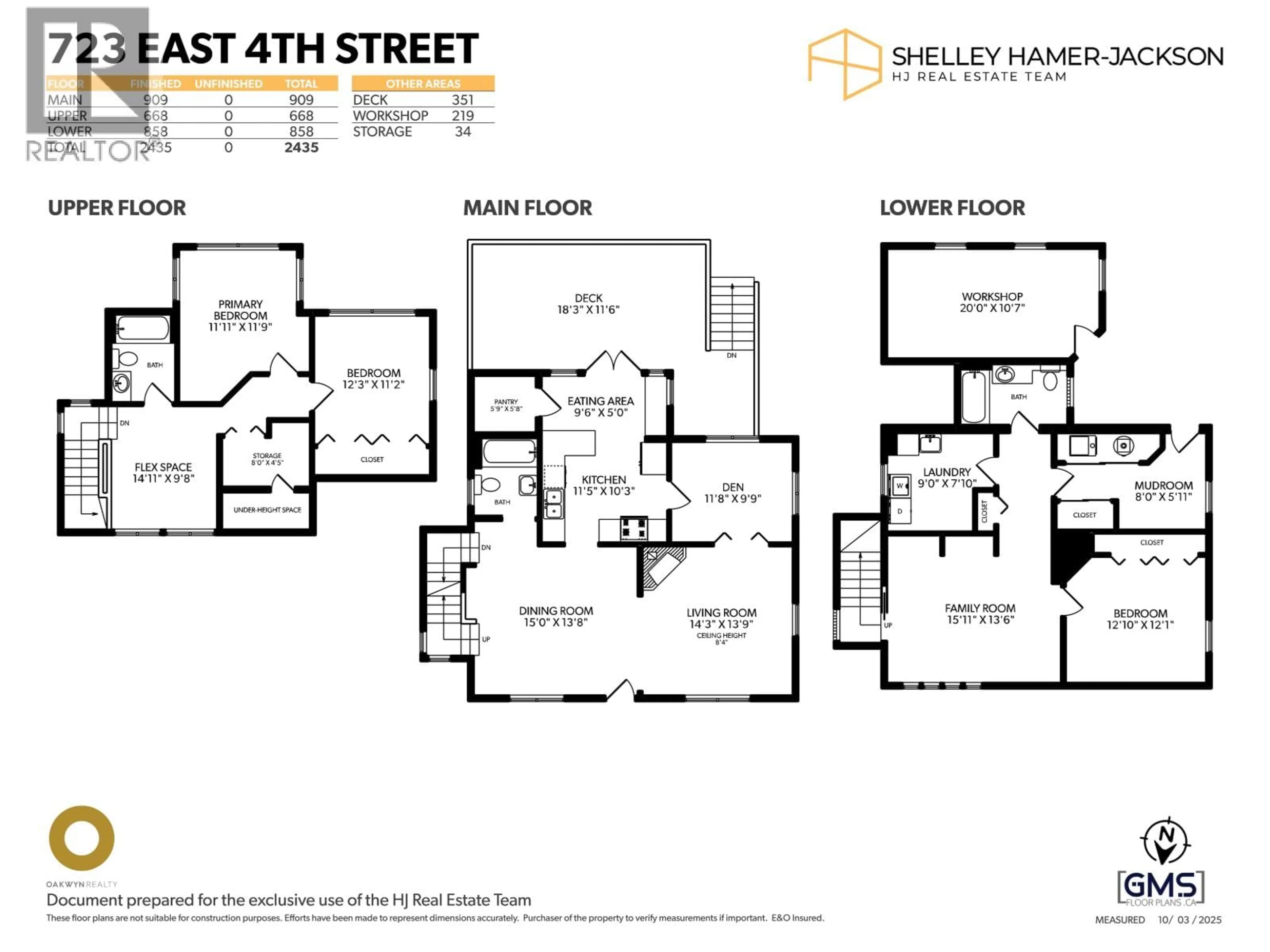 Floor plan for 723 4TH STREET, North Vancouver British Columbia V7L1K1