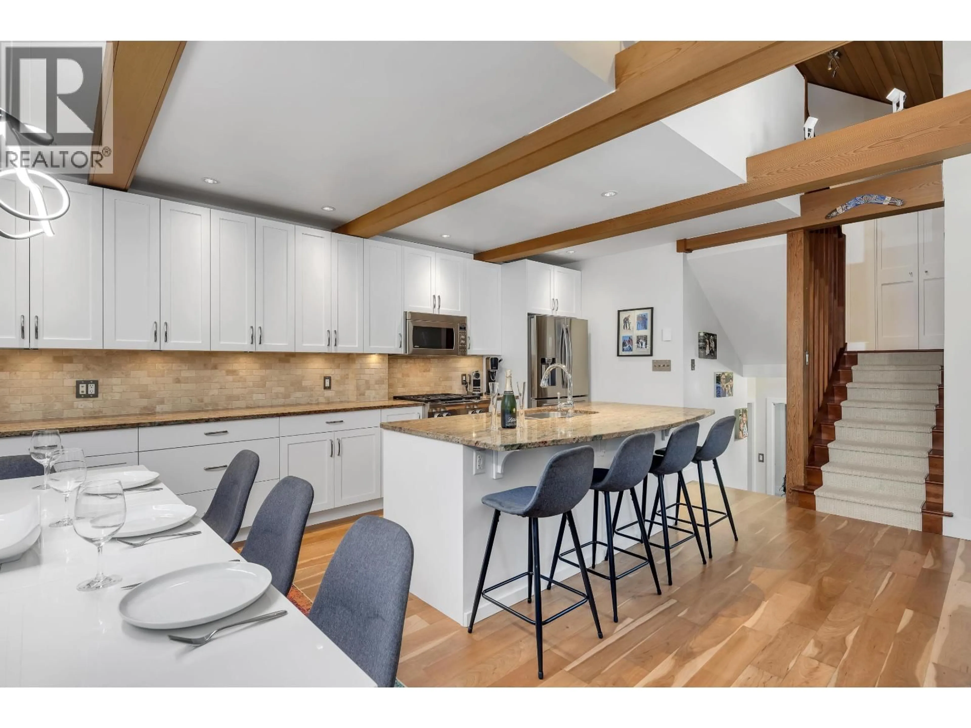 Open concept kitchen, wood/laminate floor for 2008 ALPHA LAKE VILLAGE, Whistler British Columbia V8E0B7