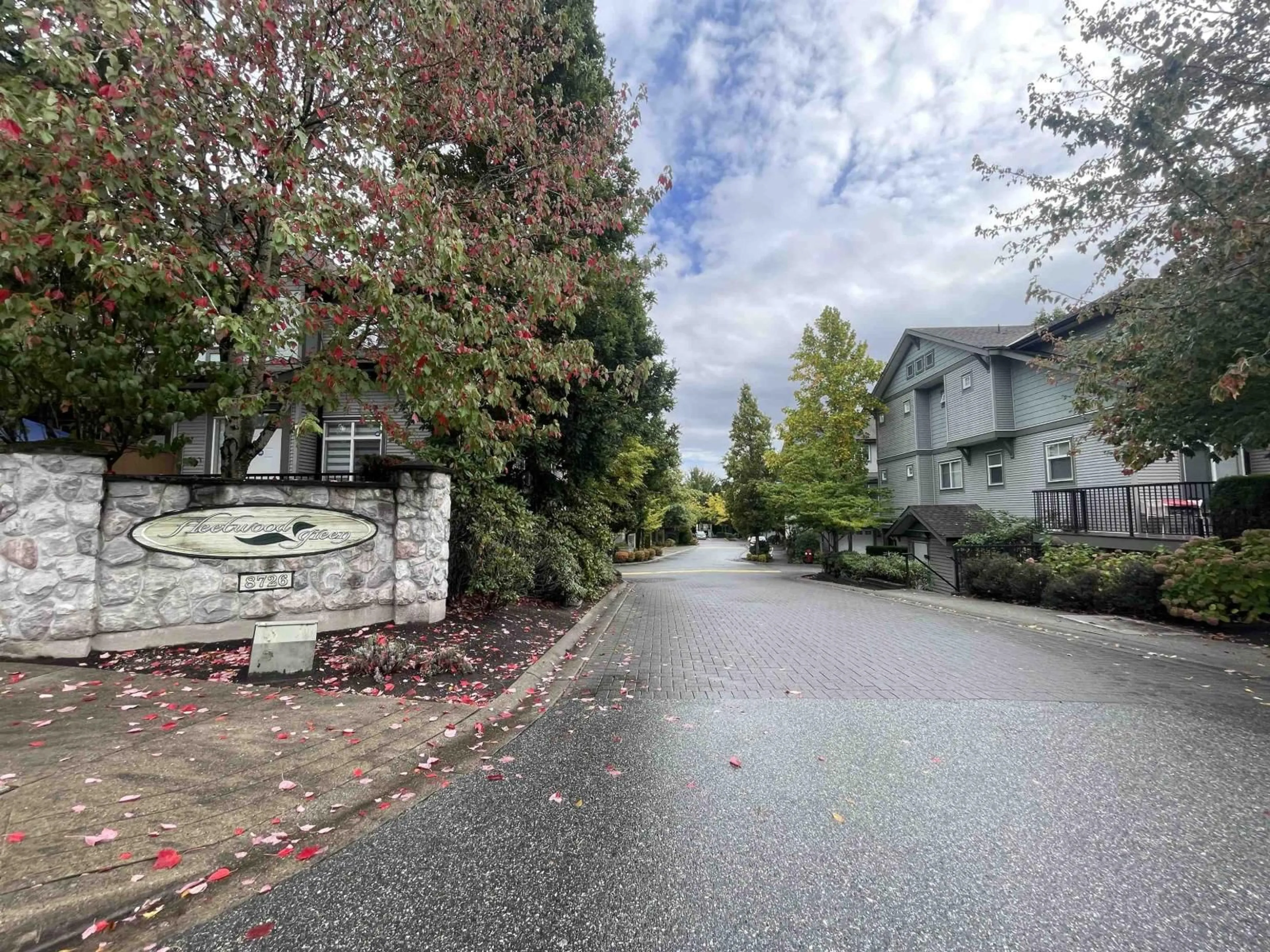 A pic from outside/outdoor area/front of a property/back of a property/a pic from drone, street for 36 - 8726 159, Surrey British Columbia V4N0A8