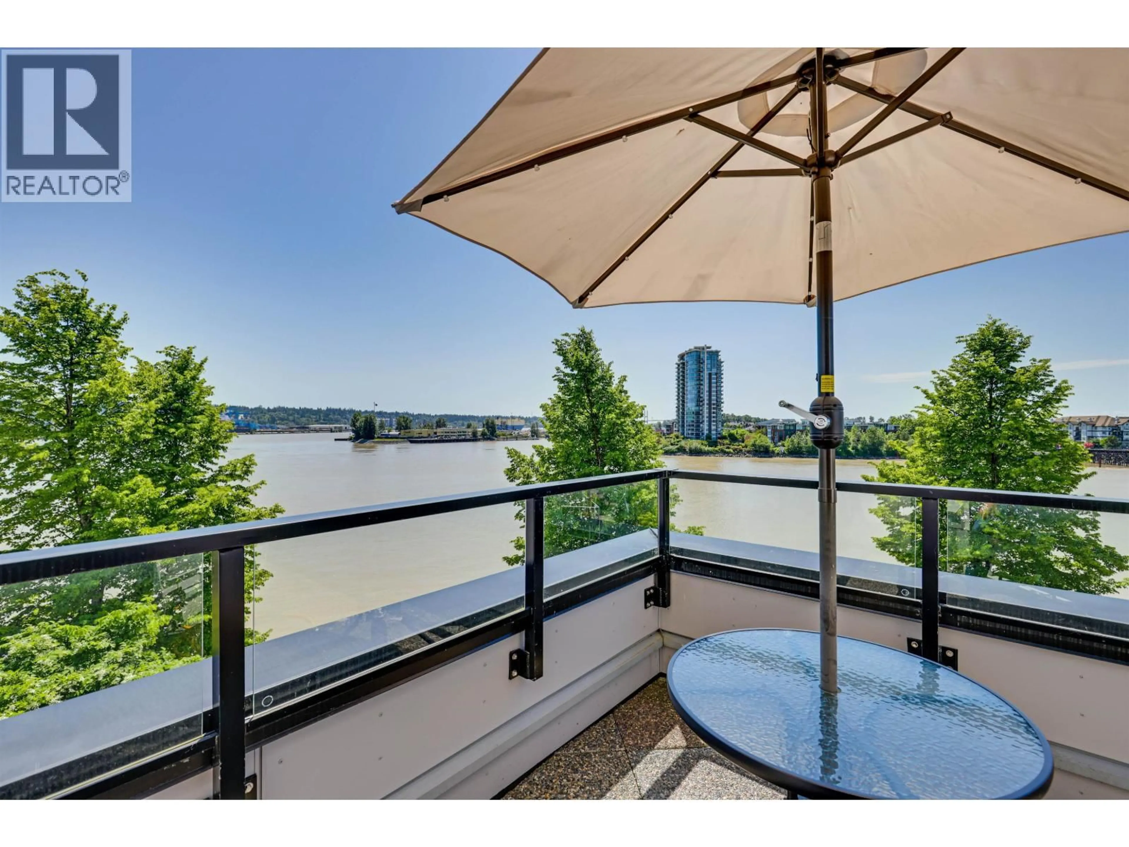Patio, water/lake/river/ocean view for 420 - 1150 QUAYSIDE DRIVE, New Westminster British Columbia V3M6E1