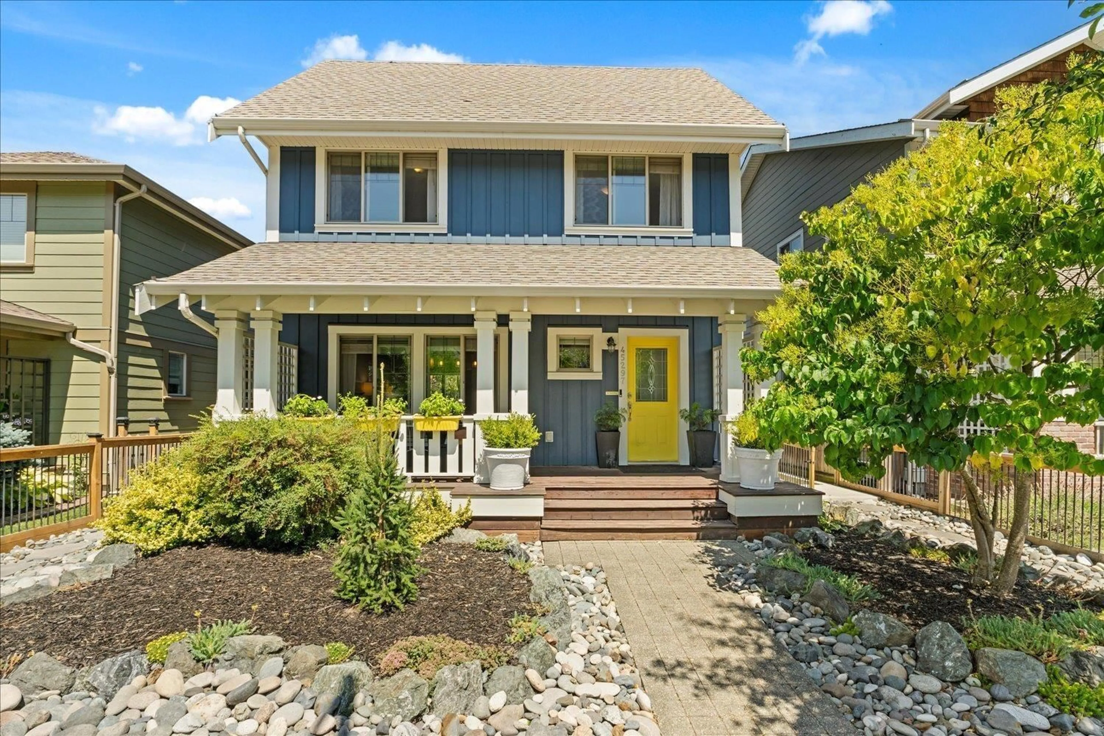 Home with vinyl exterior material, street for 45297 SOOWAHLIE CRESCENT, Chilliwack British Columbia V2R0S2