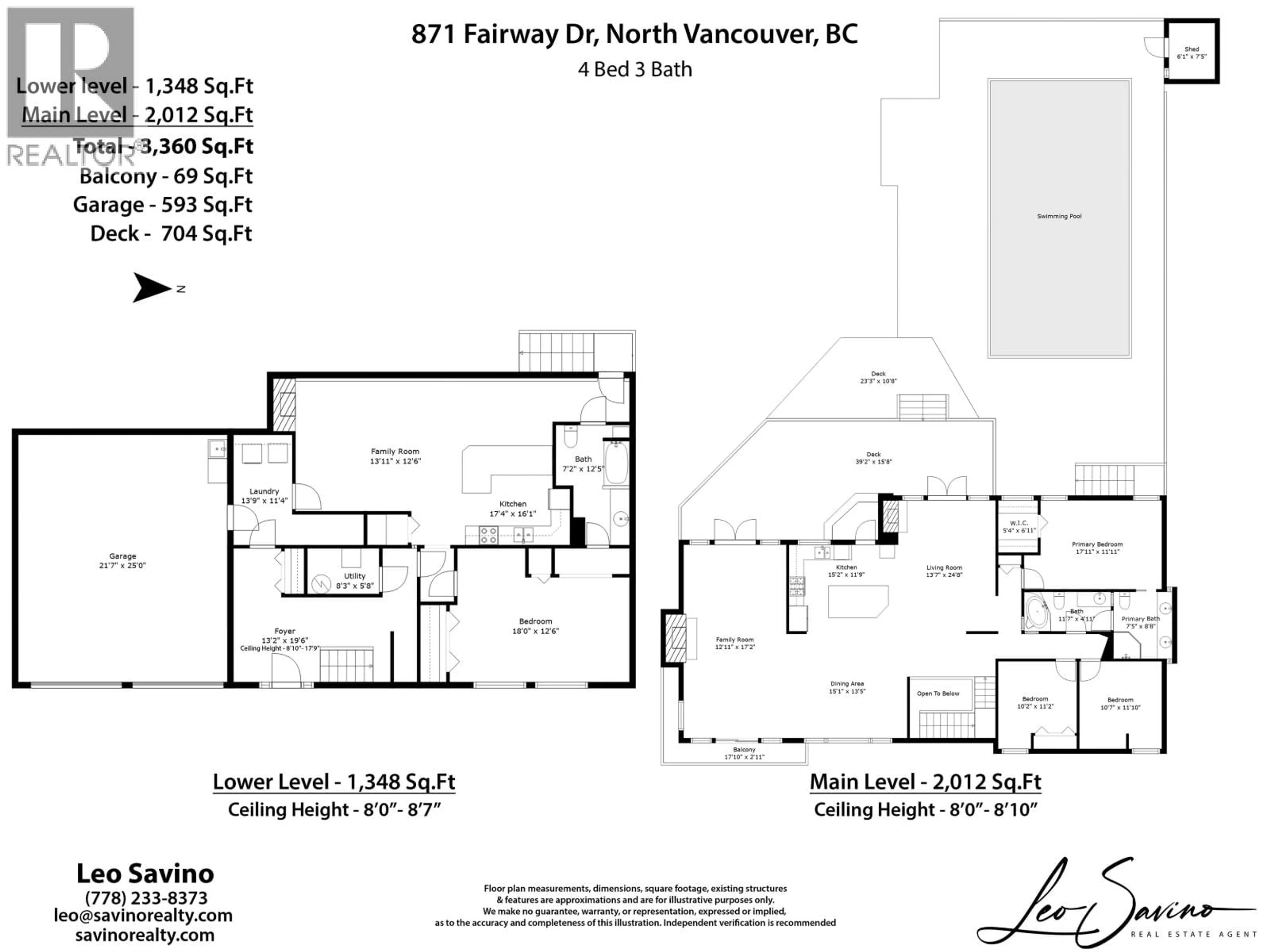 Floor plan for 871 FAIRWAY DRIVE, North Vancouver British Columbia V7G1Z5