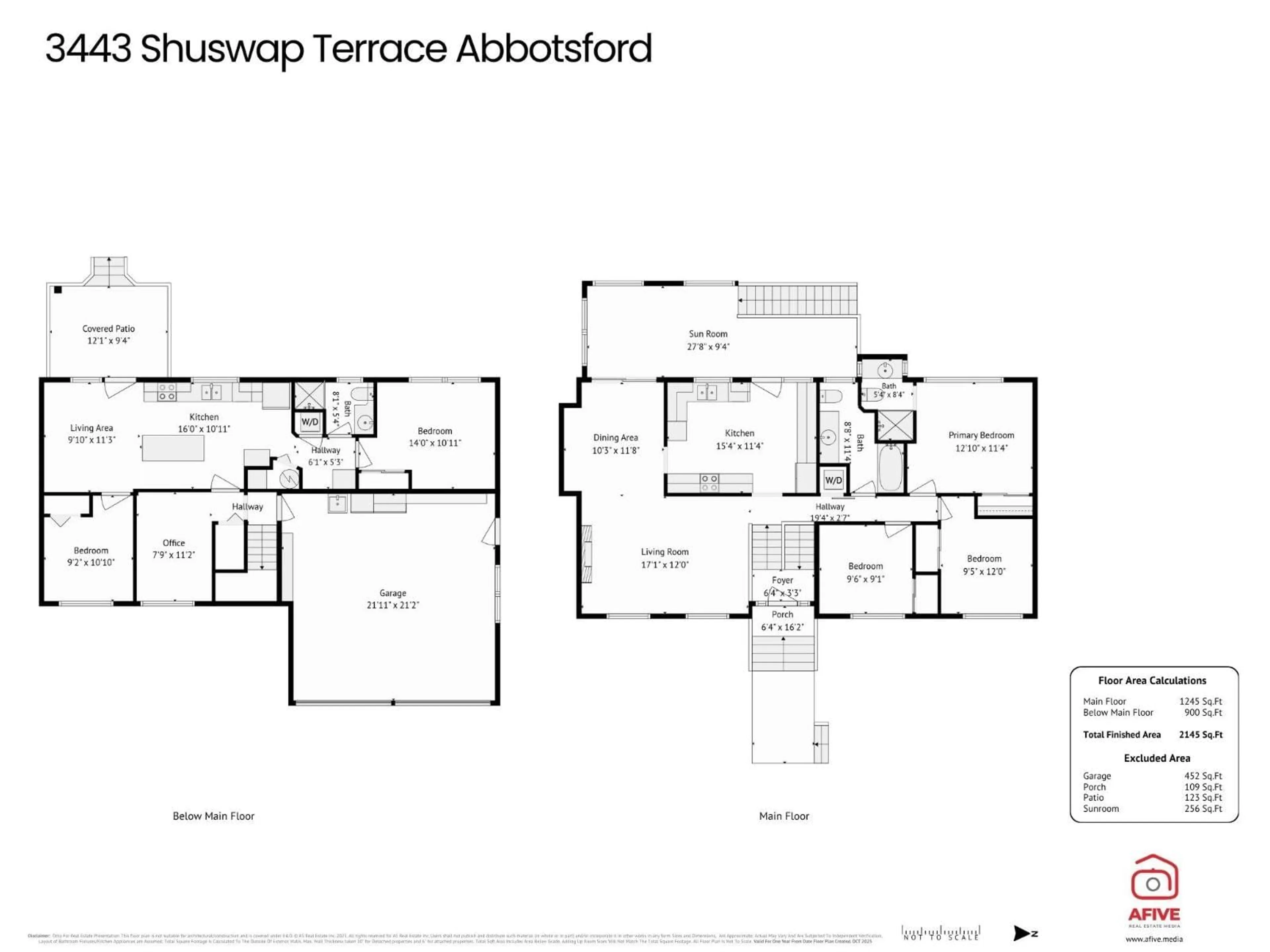 Floor plan for 3443 SHUSWAP, Abbotsford British Columbia V2T4Z4