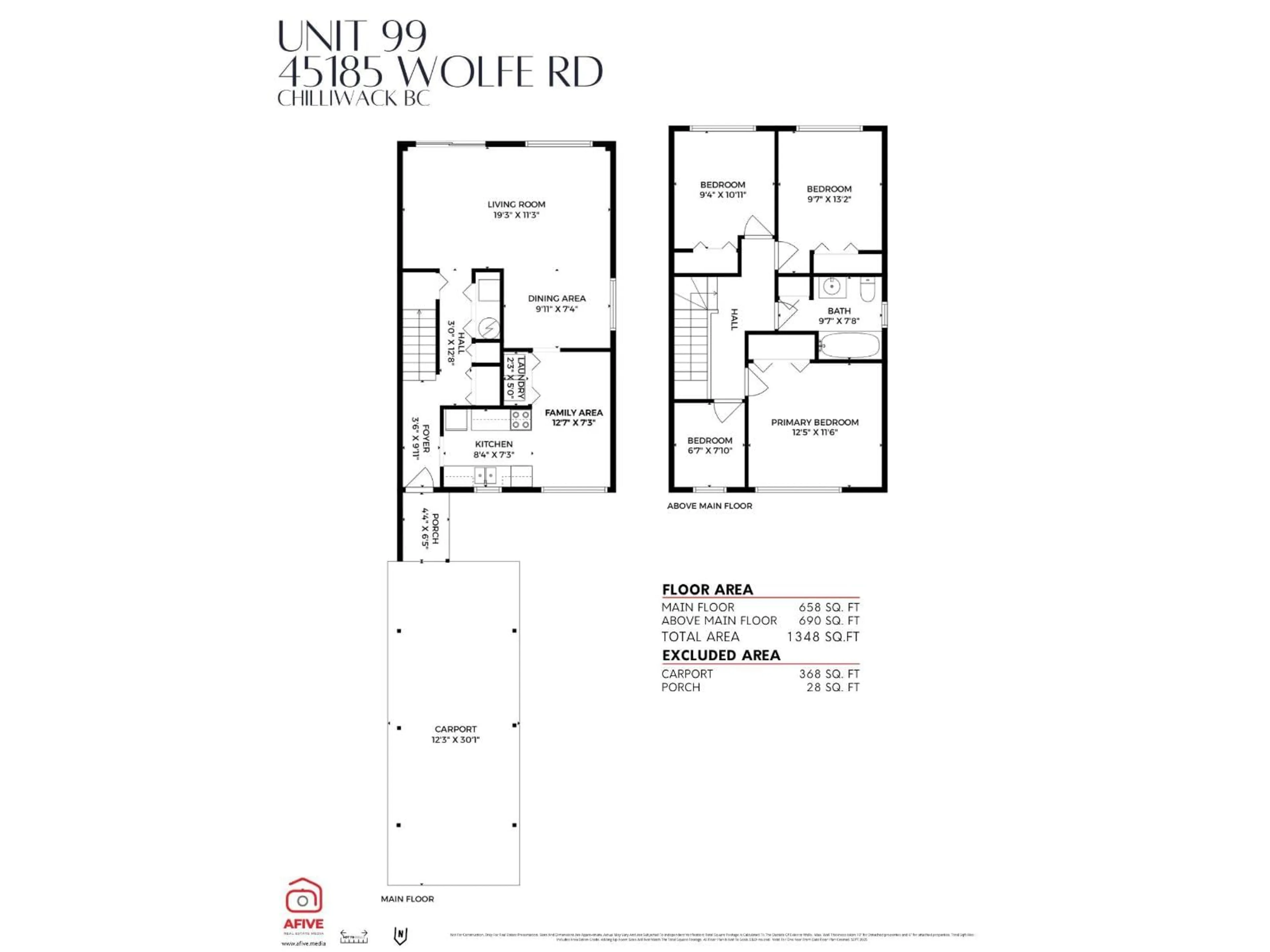 Floor plan for 99 - 45185 WOLFE ROAD, Chilliwack British Columbia V2P1V5